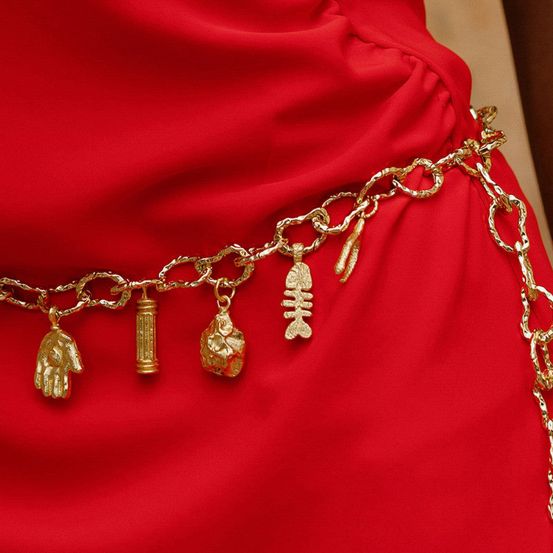 Tiny Pillar Charm | 14K Gold Plated、mySite、camillekostekn