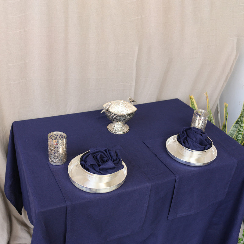 Pure Linen Table Cover | Navy Blue、mySite、camillekostekn