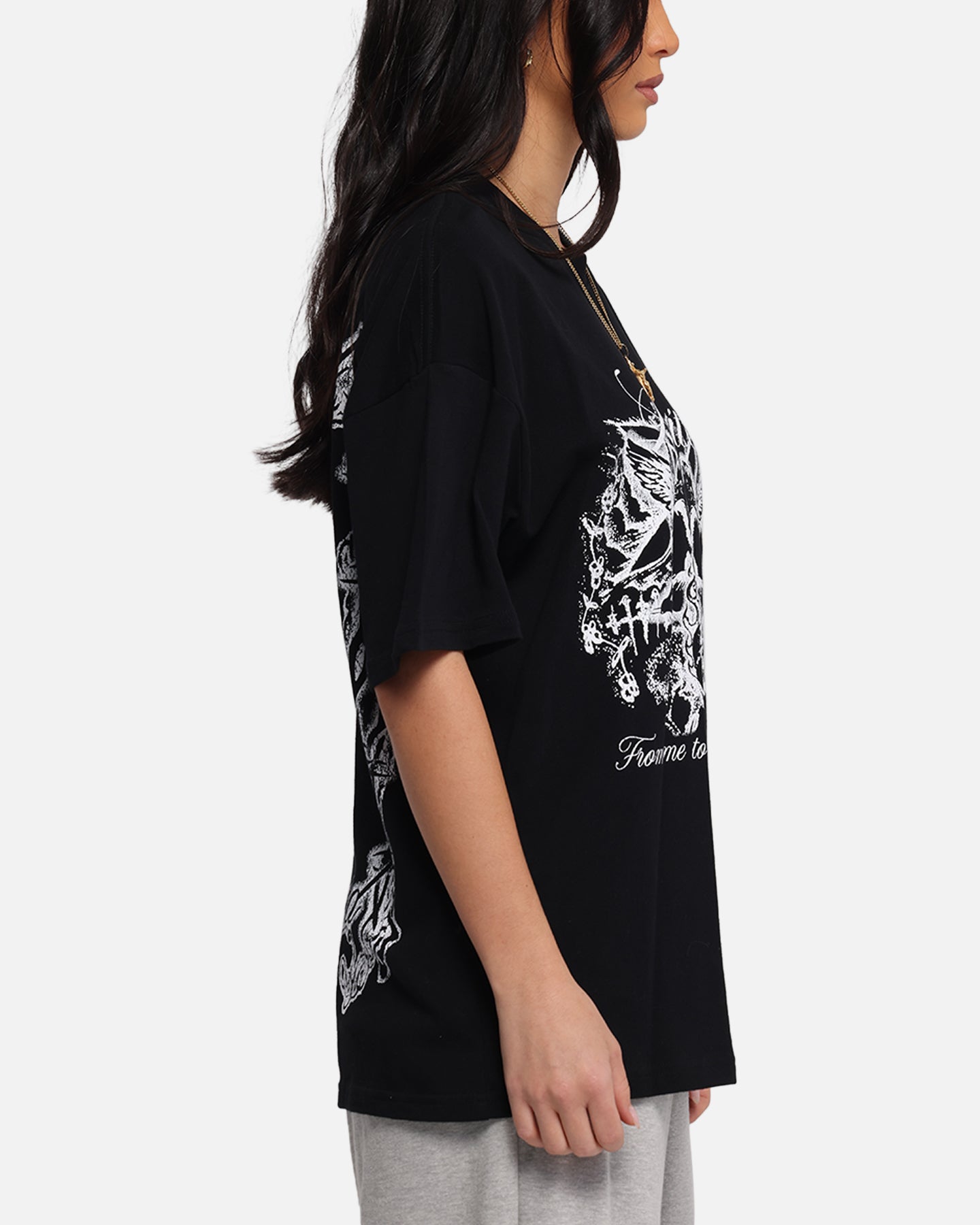 Loiter Earth Angel T-Shirt Black、mySite、zt4zffjzw