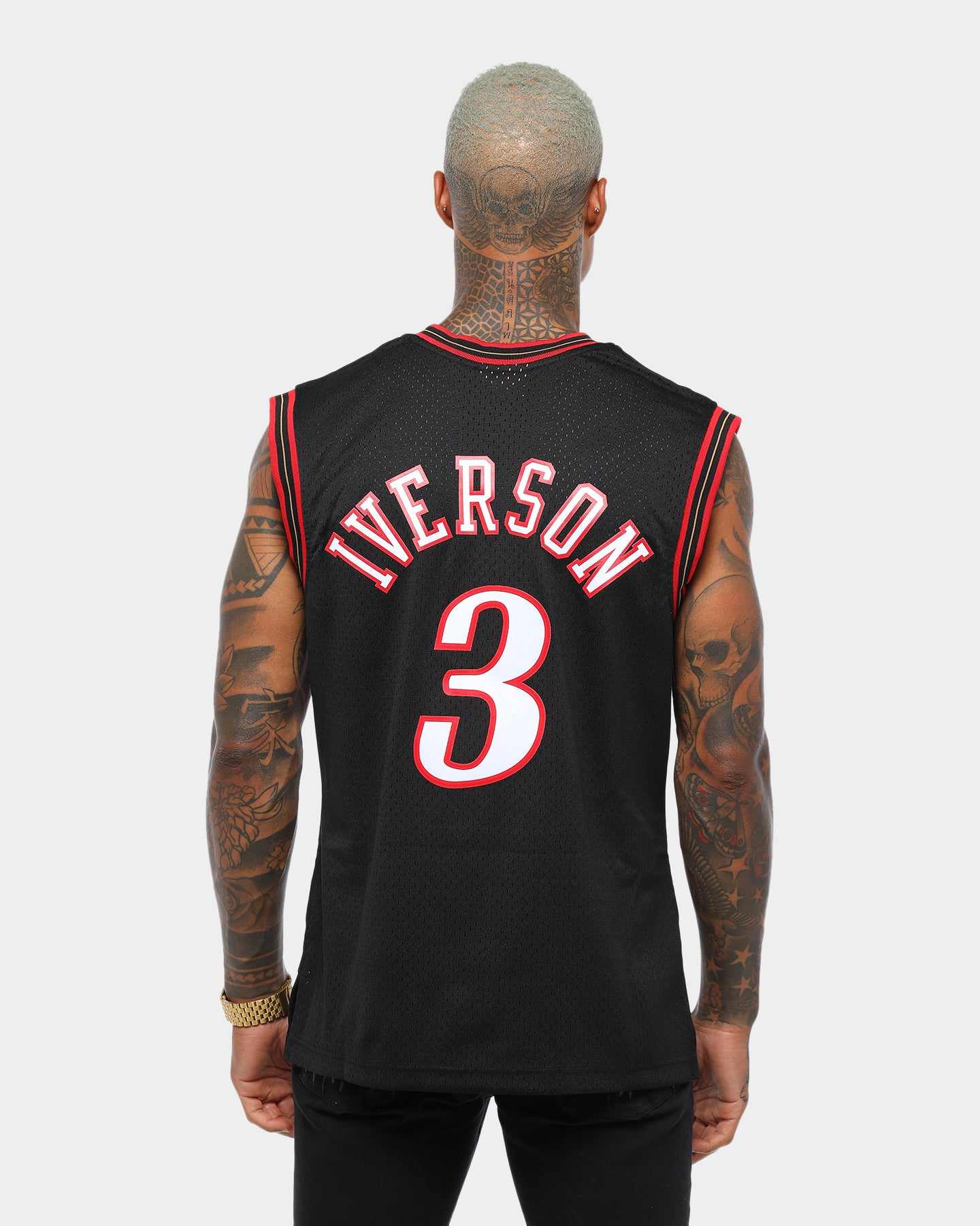 Mitchell & Ness Philadelphia 76ers Allen Iverson #3 Swingman Jersey Black、mySite、zt4zffjzw