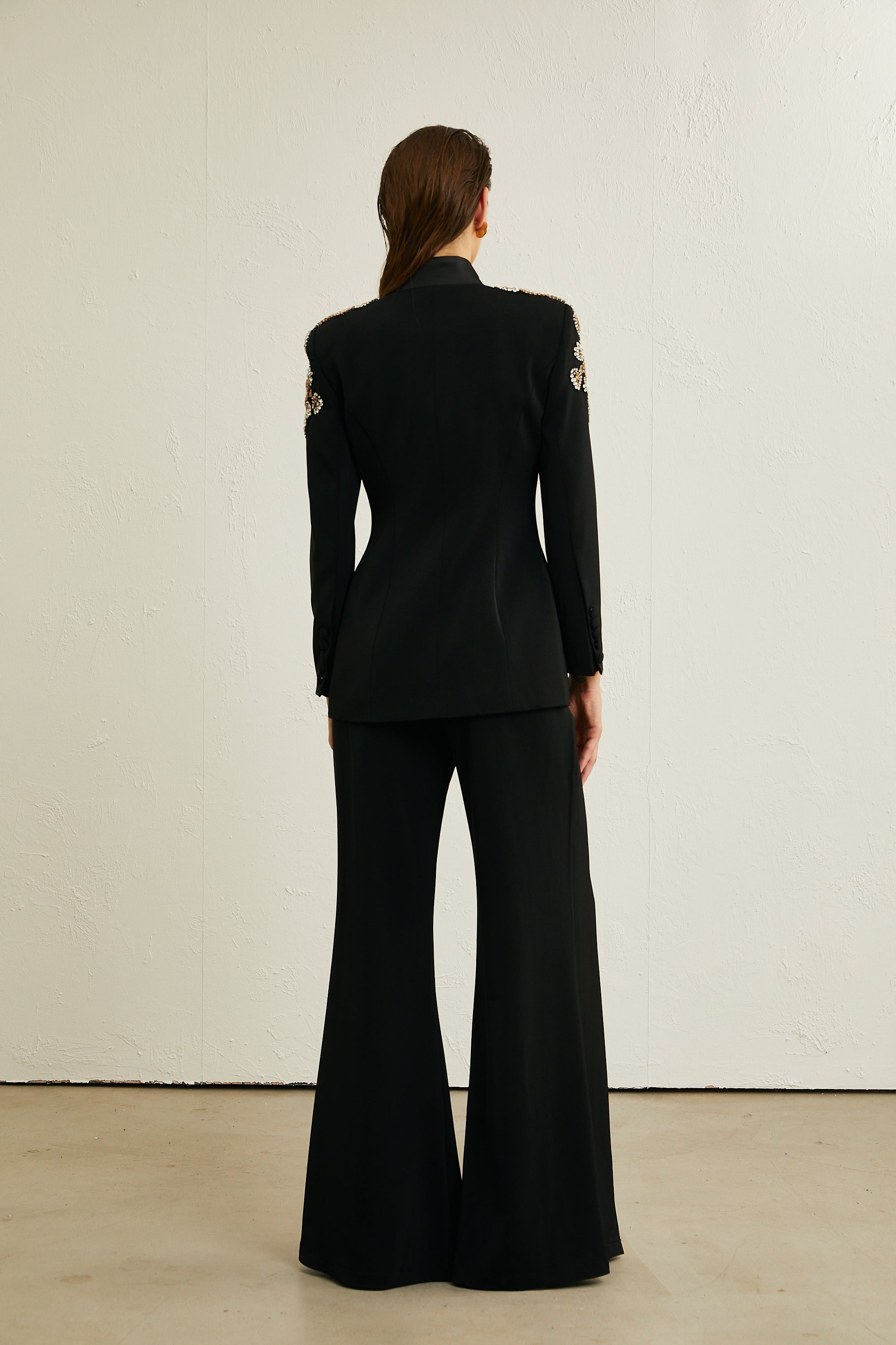  Milly: Crystal Blazer with Flared Pants (2 Piece Set)、mySite、merchandisen