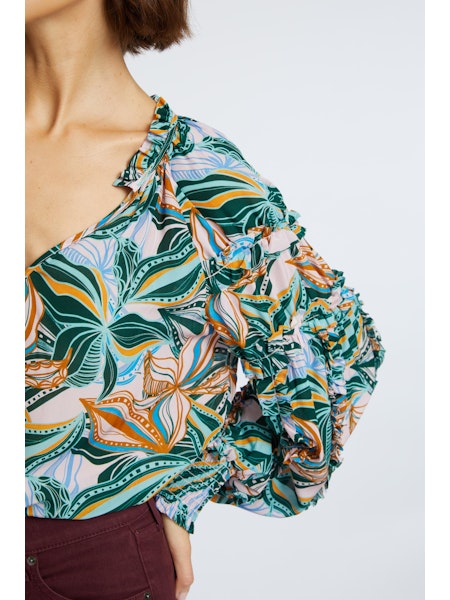 Caballero Terese Sea Leaves Top - Final Sale、mySite、noshort