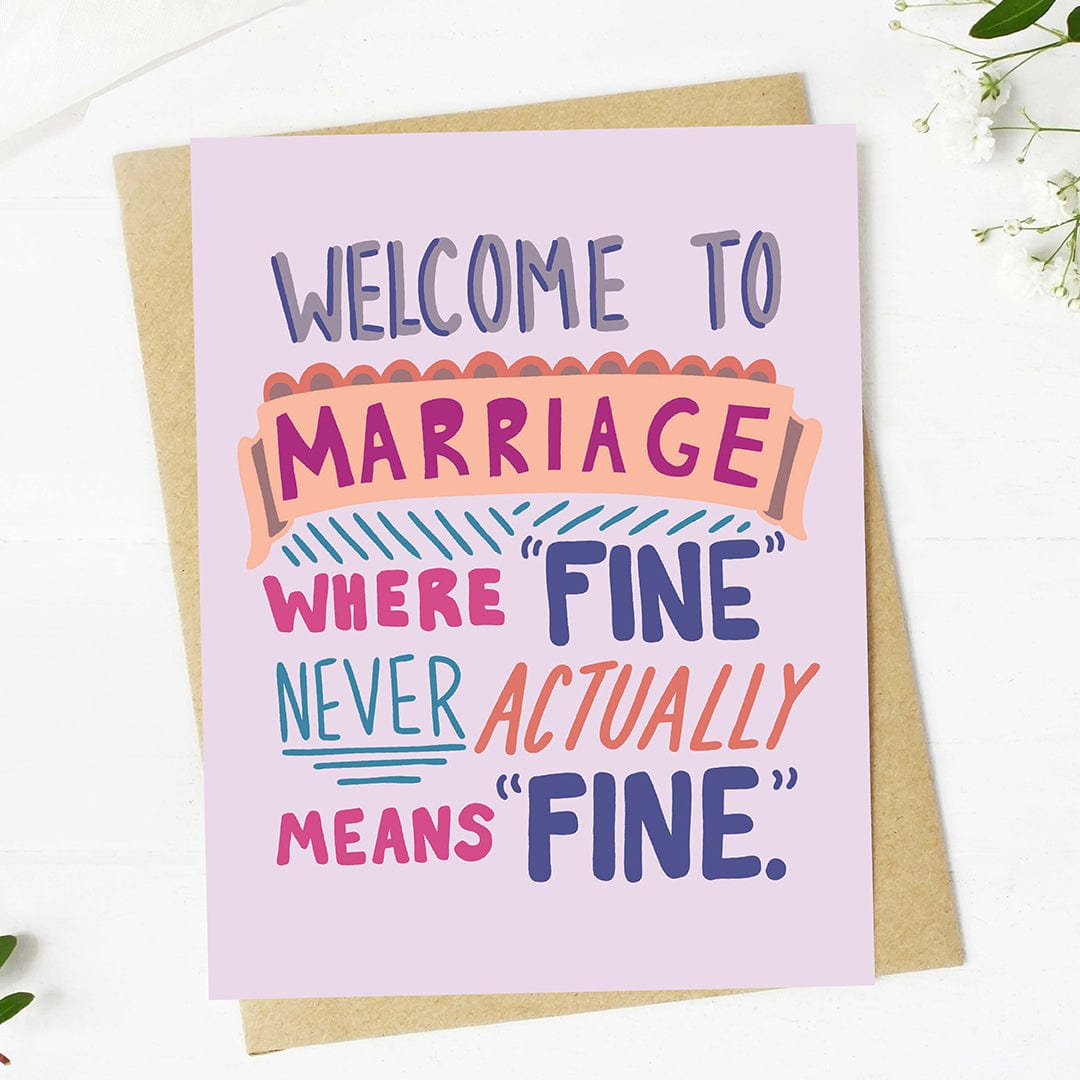  Fine never actually means fine Welcome to Marriage Card、mySite、elrpsem3k