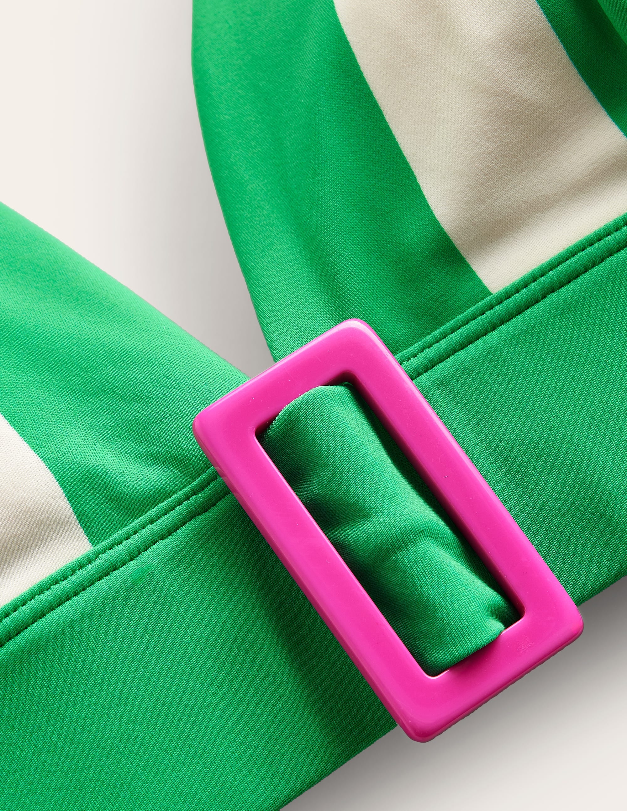  Resin Buckle Bikini Top-Green/ Ivory Stripe、mySite、ashleygrahame