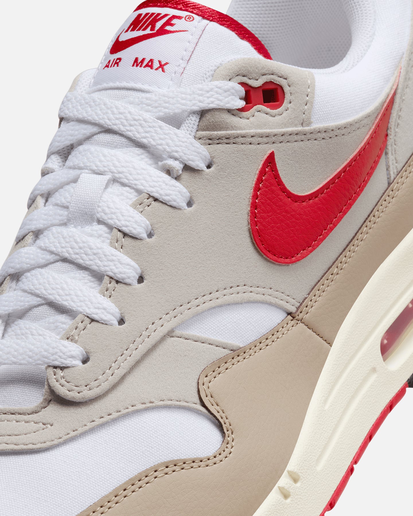 Nike Air Max 1 White/University Red、mySite、zt4zffjzw