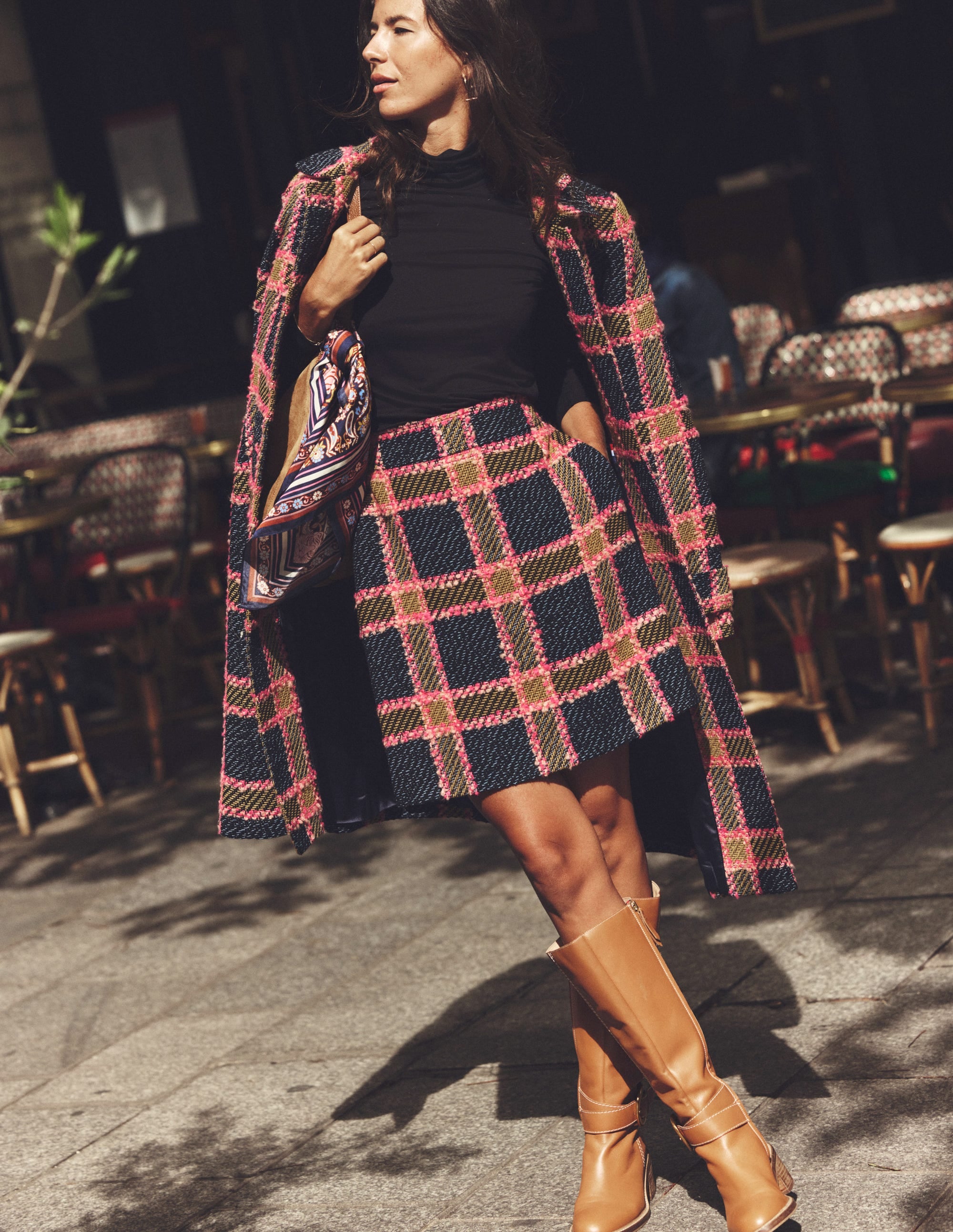  Buckled Knee High Boots-Tan、mySite、ashleygrahame