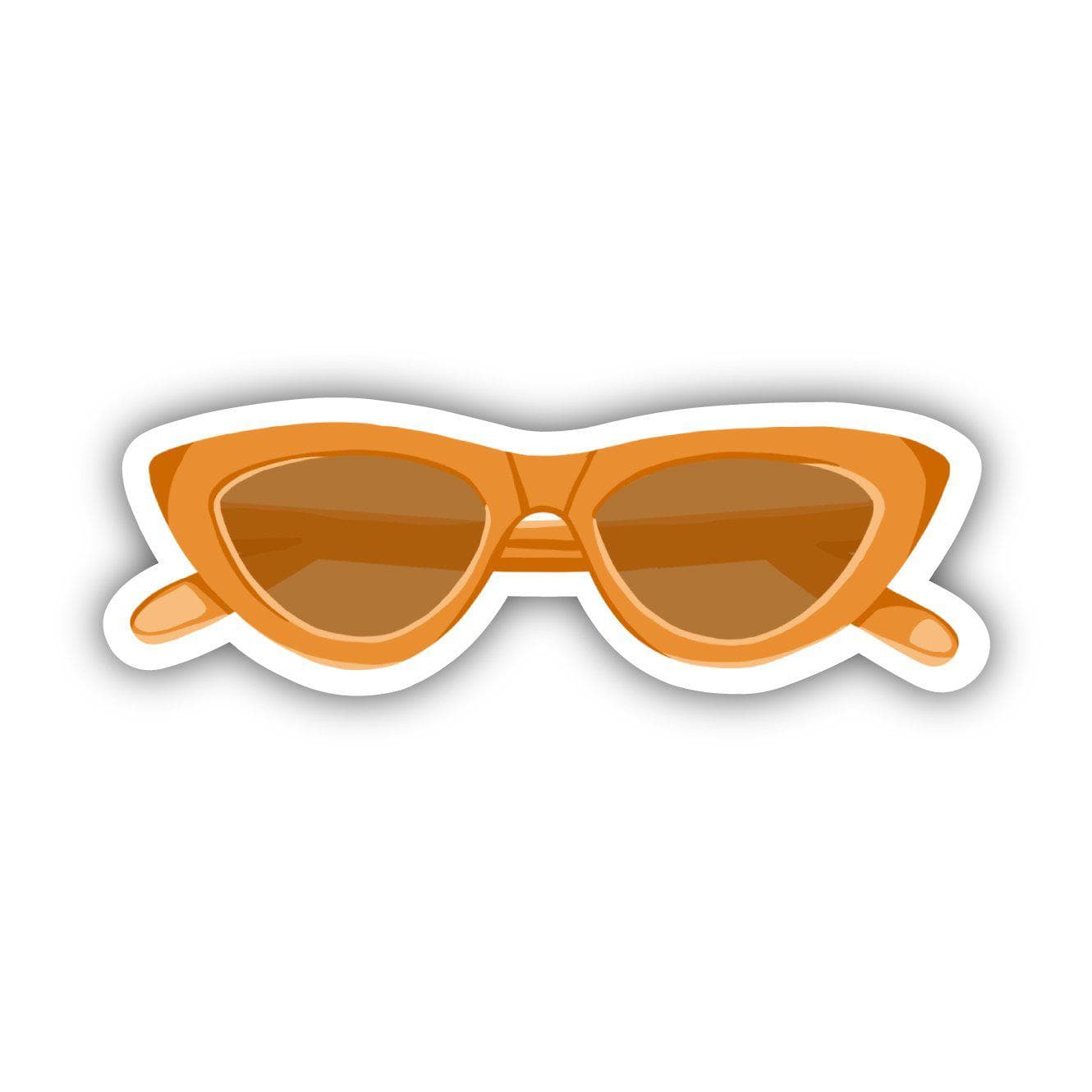  Orange Sunglasses Sticker、mySite、elrpsem3k