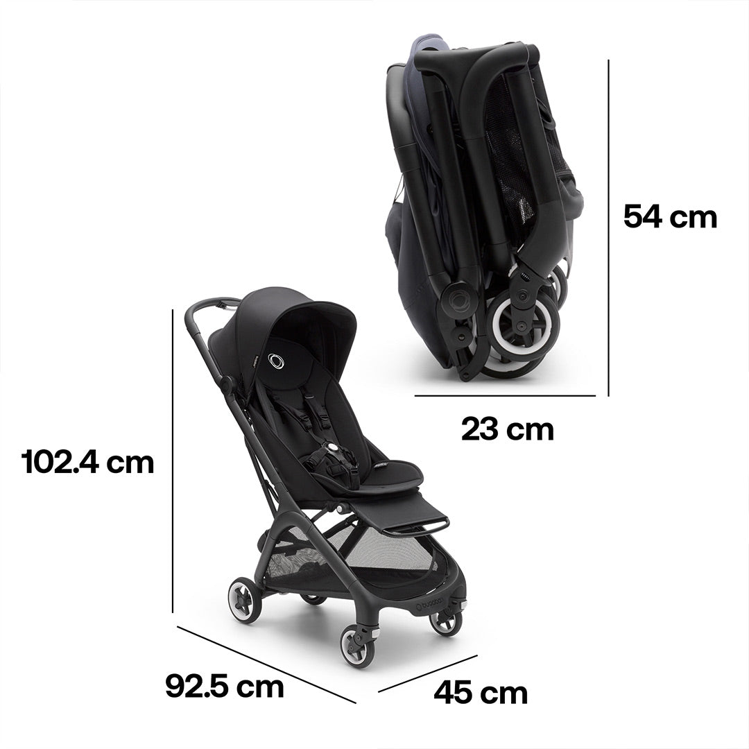  Bugaboo Butterfly Travel Pushchair - Black/Midnight Black、mySite、merchandisen