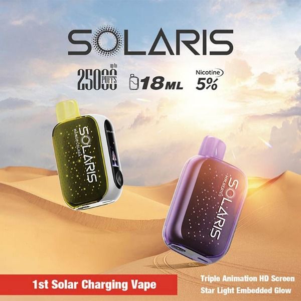 Solaris 25K Puffs Rechargeable Vape 18mL 5 Pack、mySite、zt4zffjzw