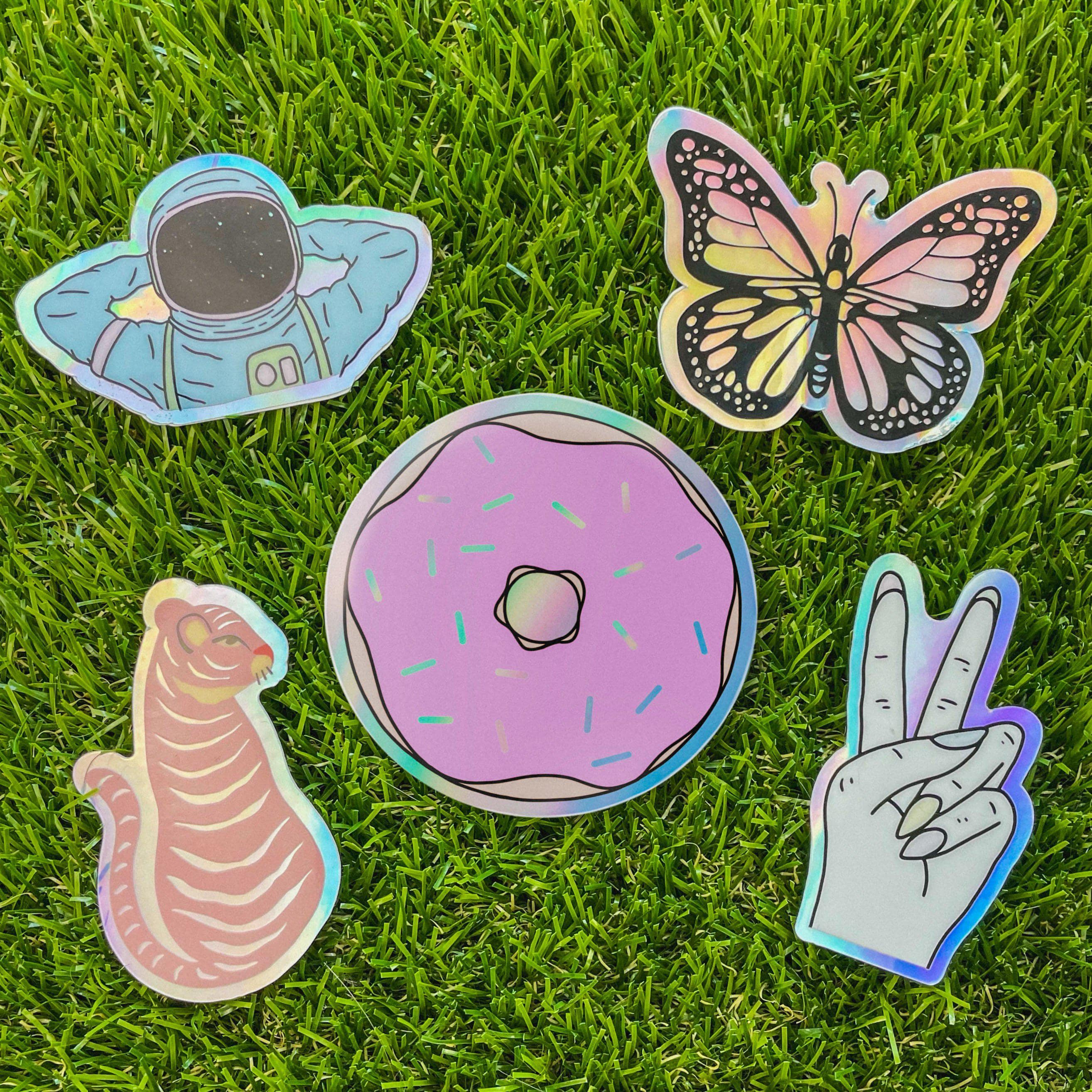  Holographic Sticker 5 Pack、mySite、elrpsem3k