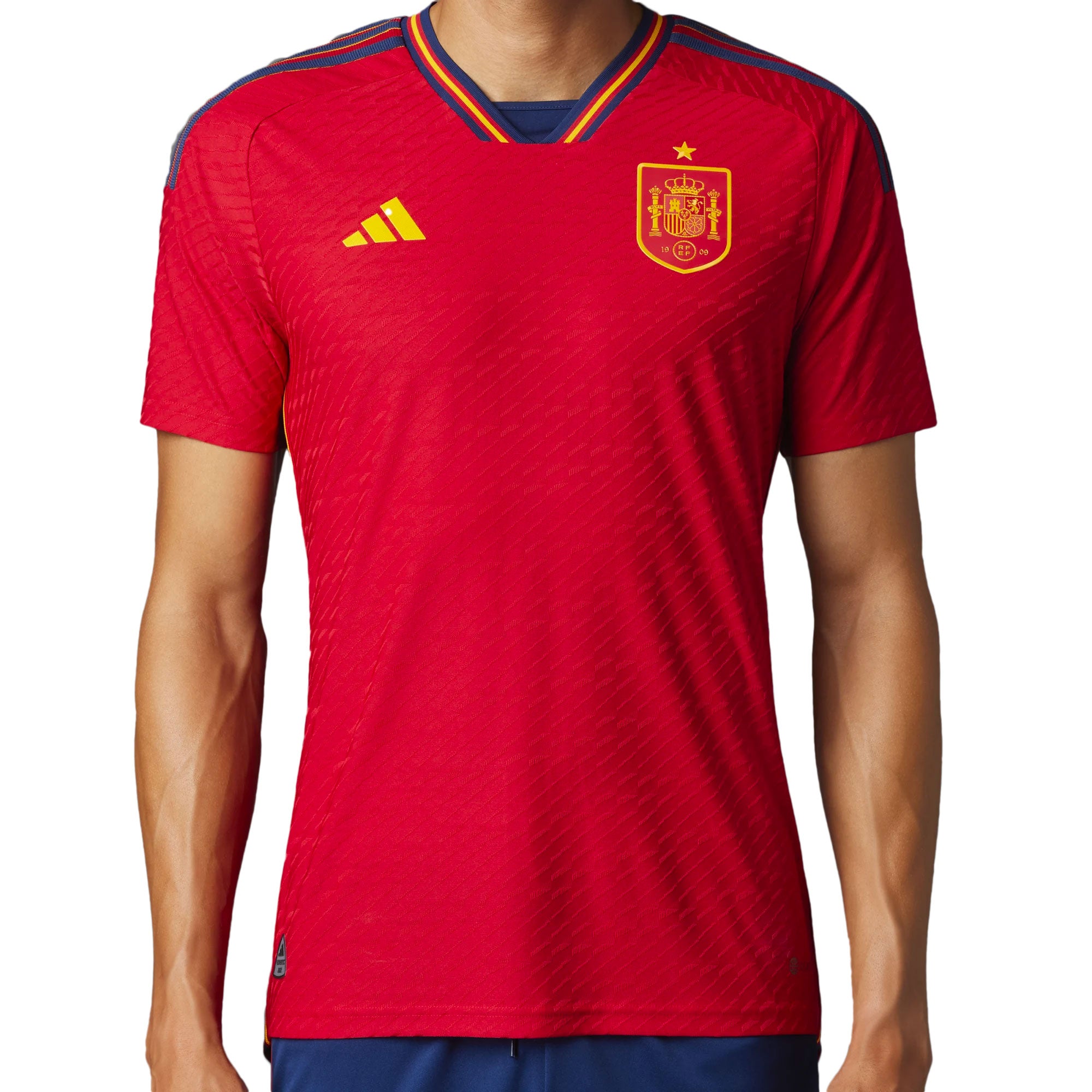 adidas Men's Spain 2022/23 Authentic Home Jersey Power Red/Navy、mySite、bottomscart