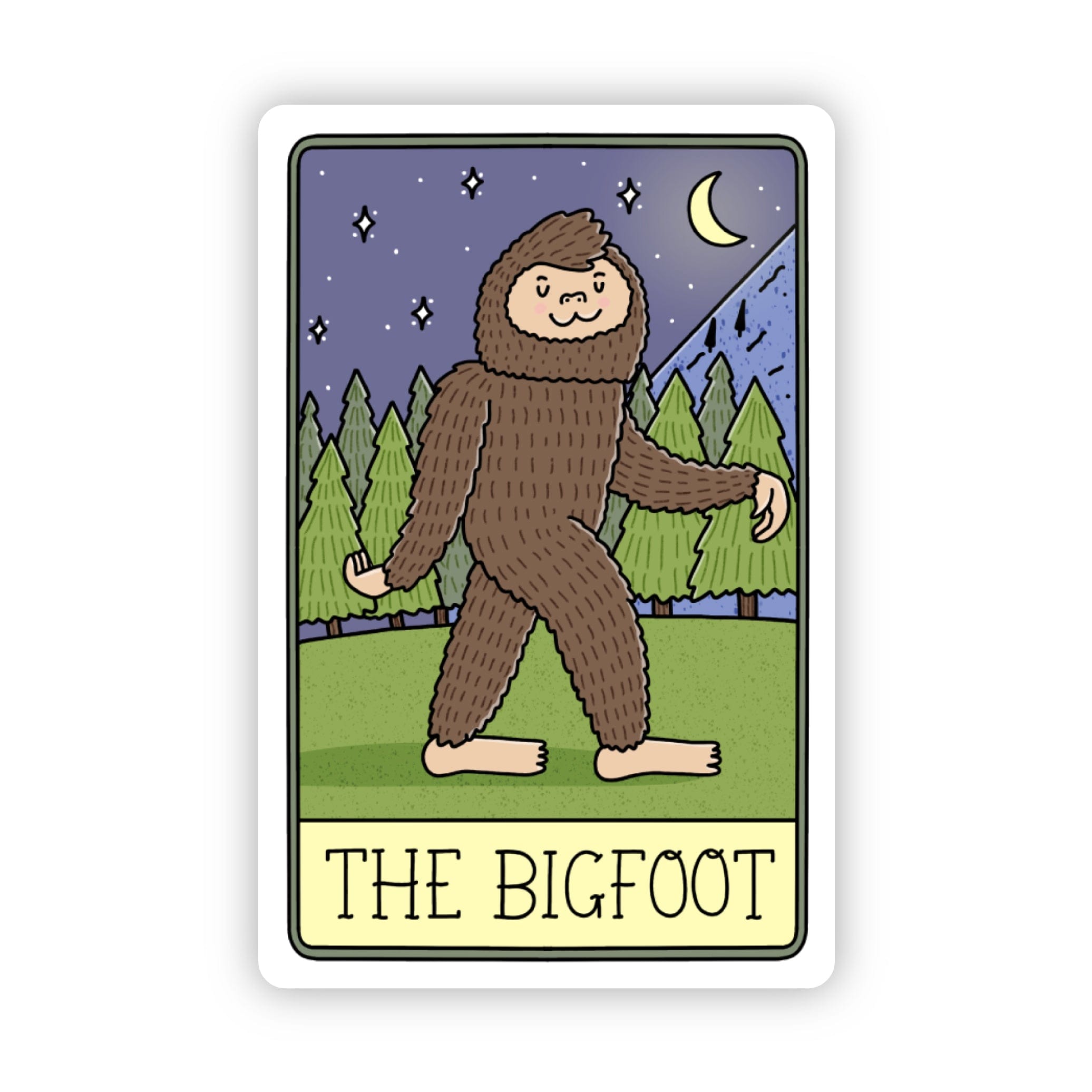  The Bigfoot Tarot Card Sticker、mySite、ghnorth