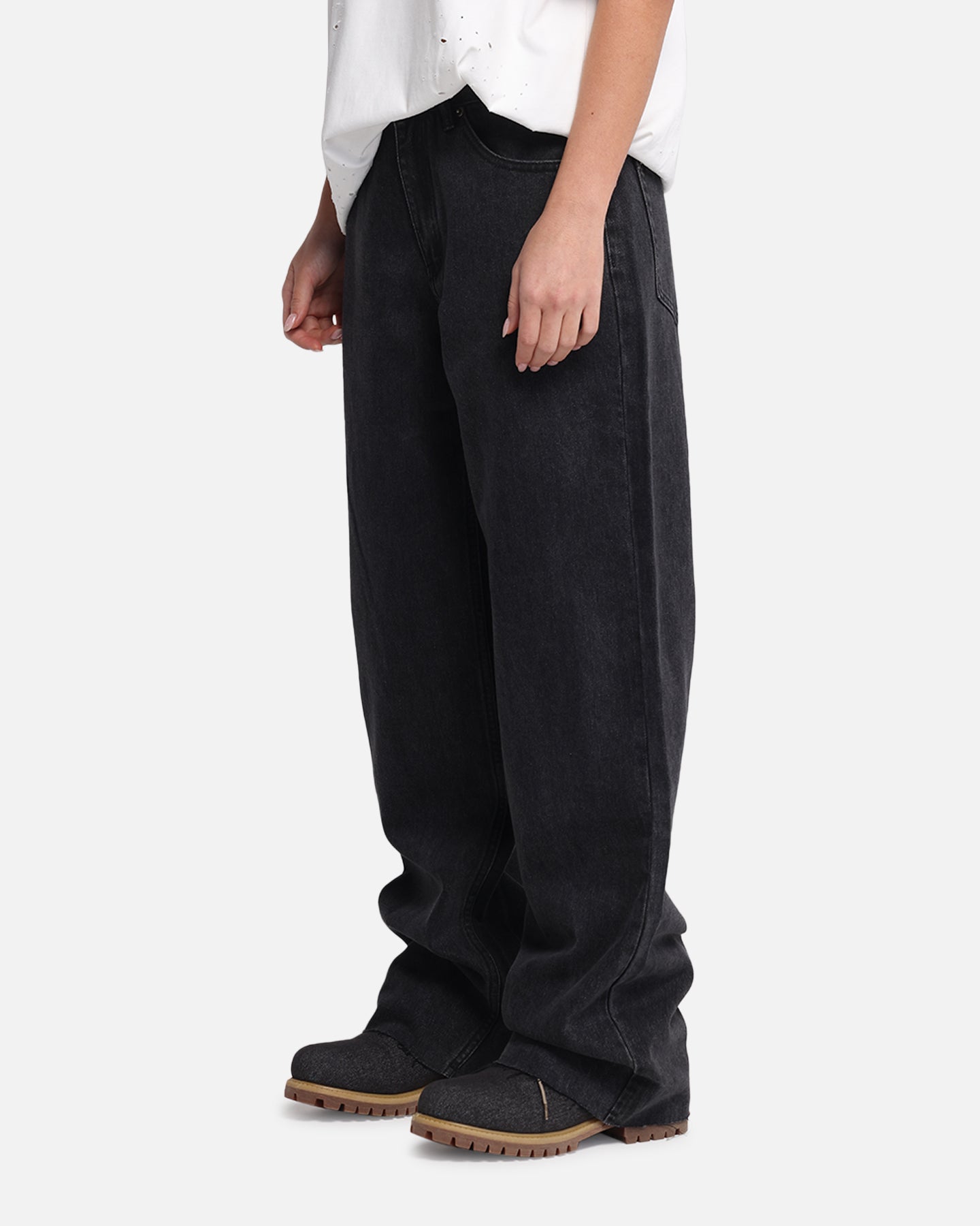 XXIII Women's Baggy Jeans Washed Black、mySite、zt4zffjzw