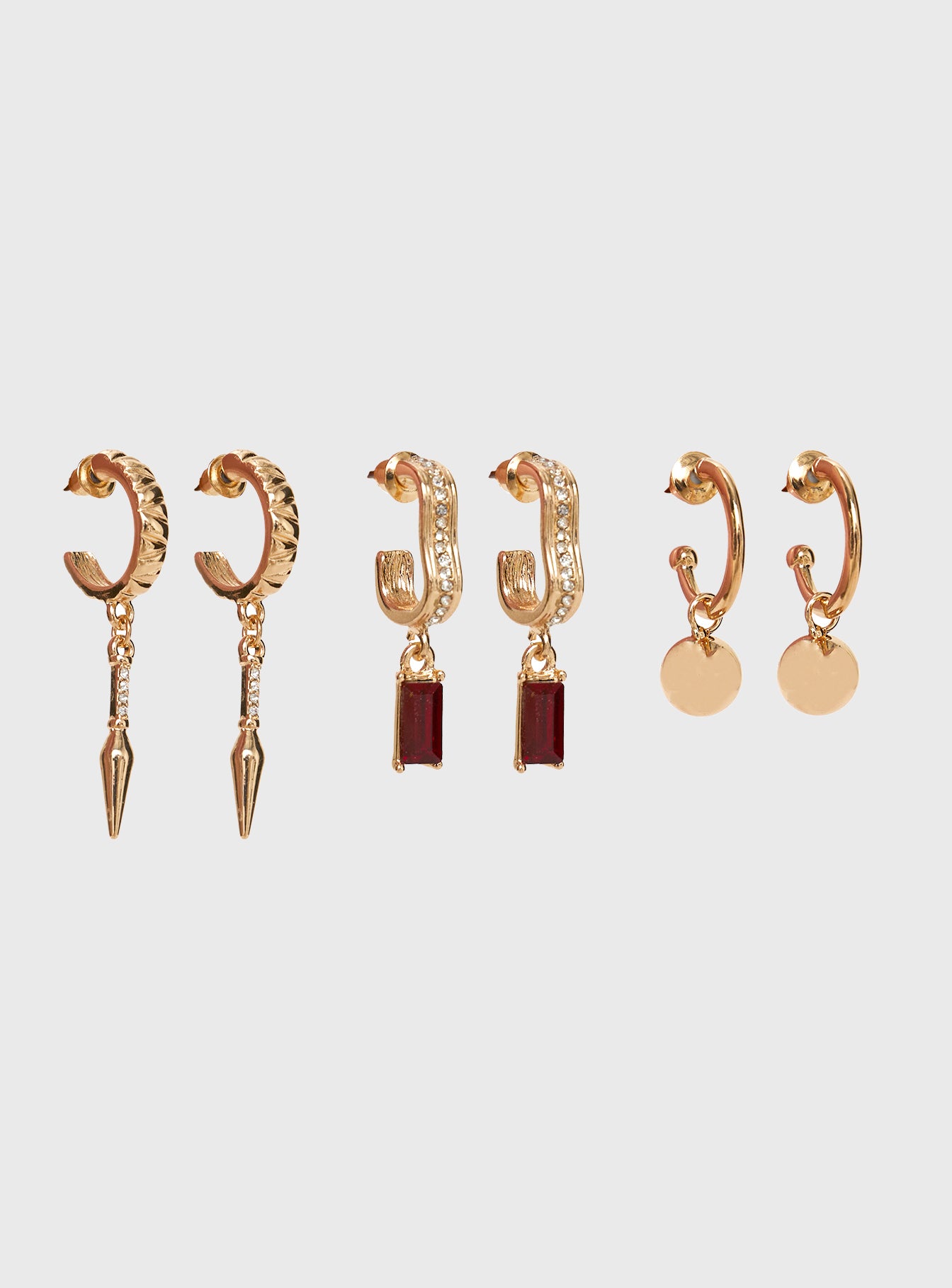 Red Corvette Earring Pack Gold、mySite、solidvoid