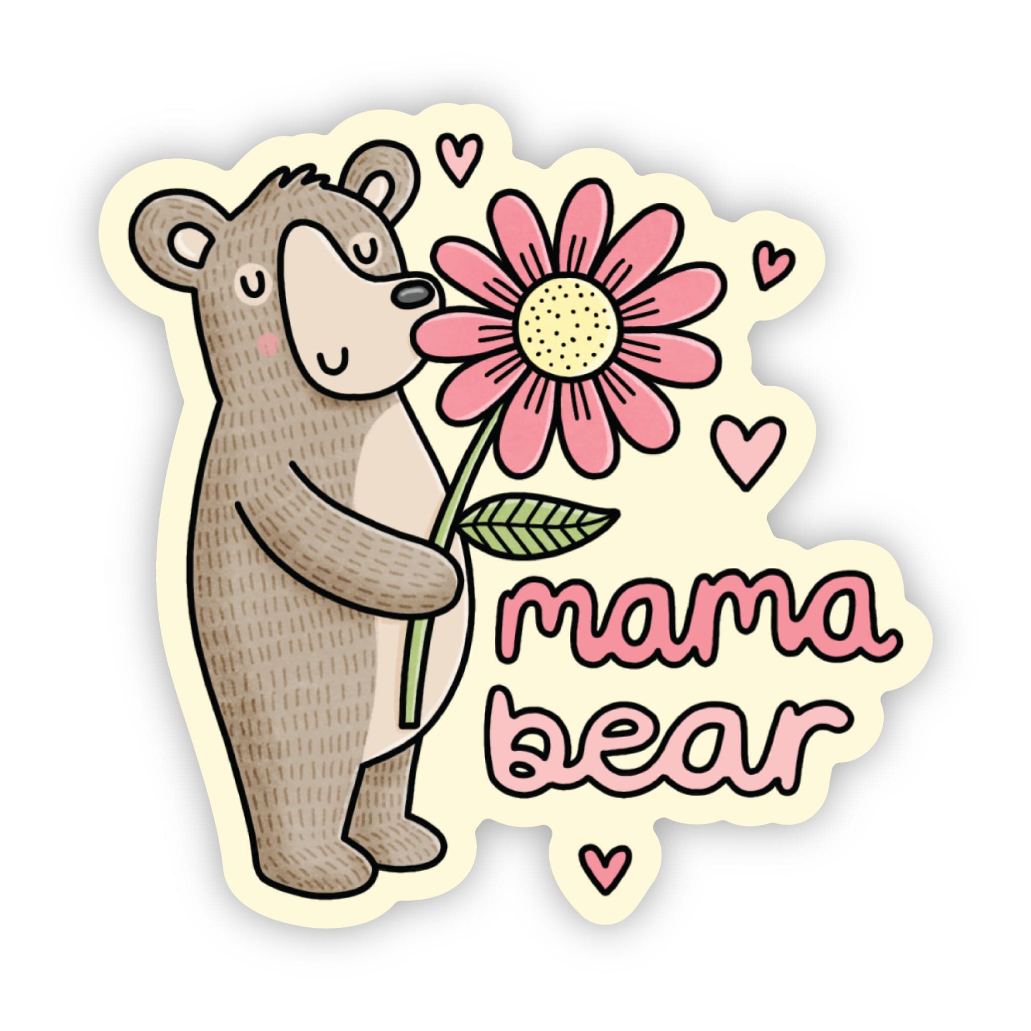 Mama Bear Sticker - Yellow、mySite、elrpsem3k