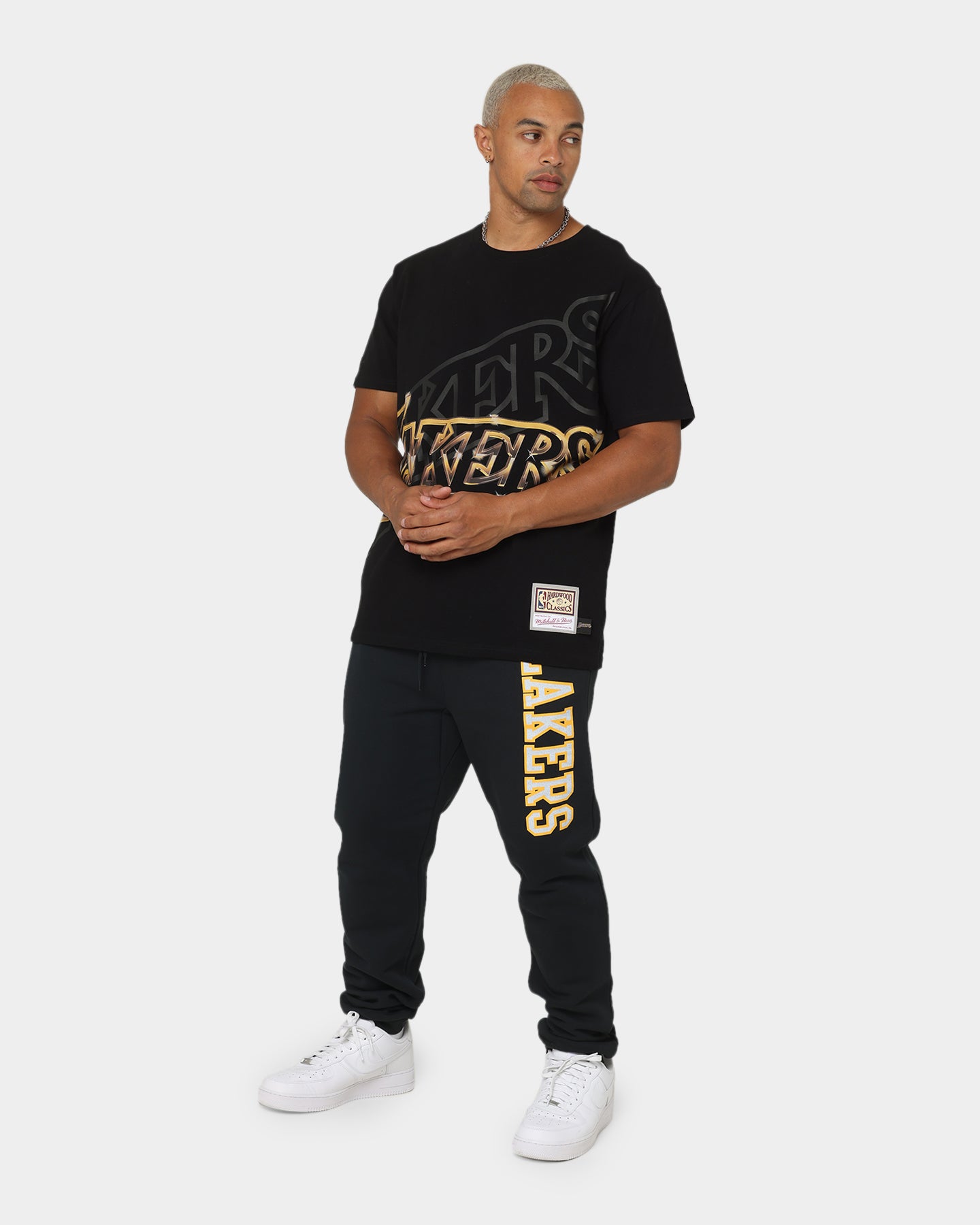 Mitchell & Ness Los Angeles Lakers Vintage Finals Sweat Pants Faded Black、mySite、zt4zffjzw