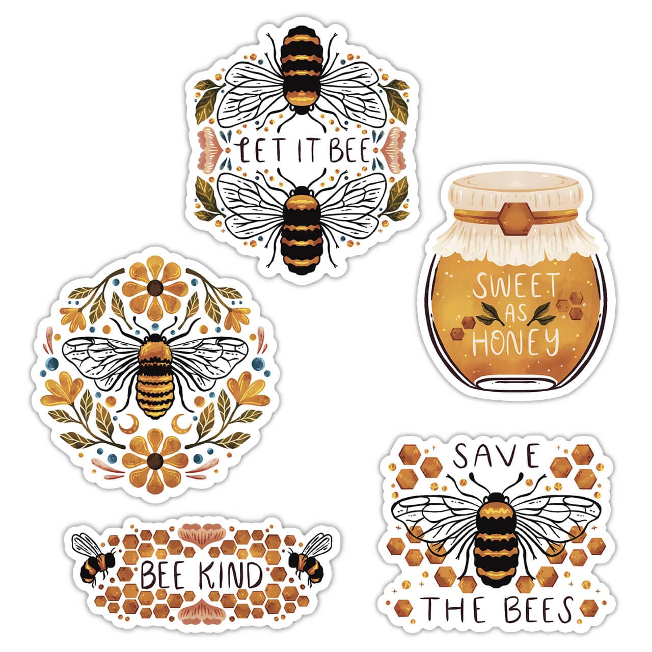  Bee sticker 5 pack、mySite、elrpsem3k