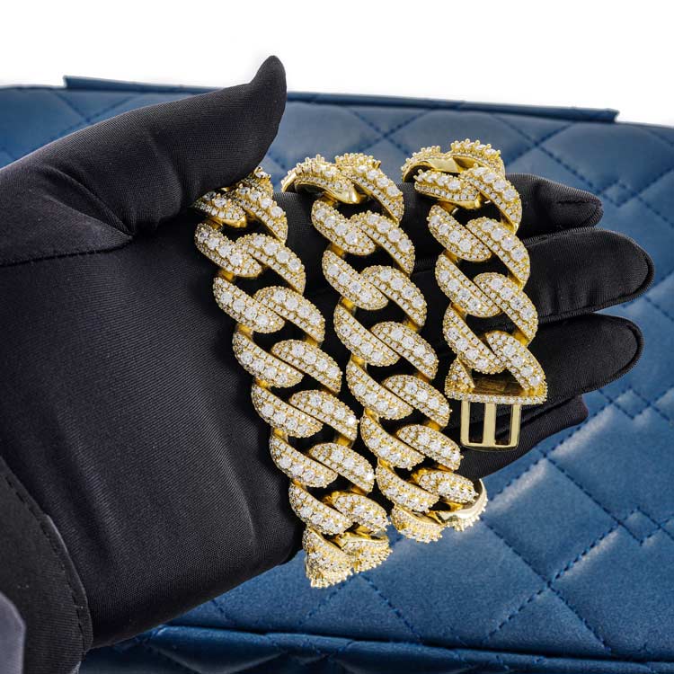 20MM Prong Moissanite Miami Cuban Link Chain 14K Gold、mySite、hinf8tx79