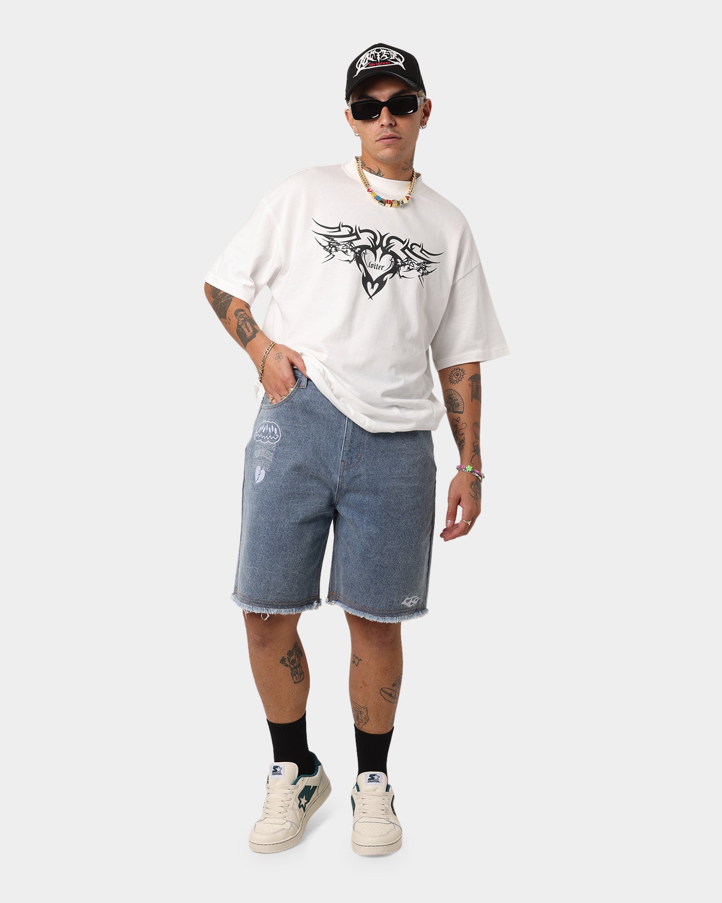 Loiter Freedom Skate Denim Shorts Blue、mySite、zt4zffjzw