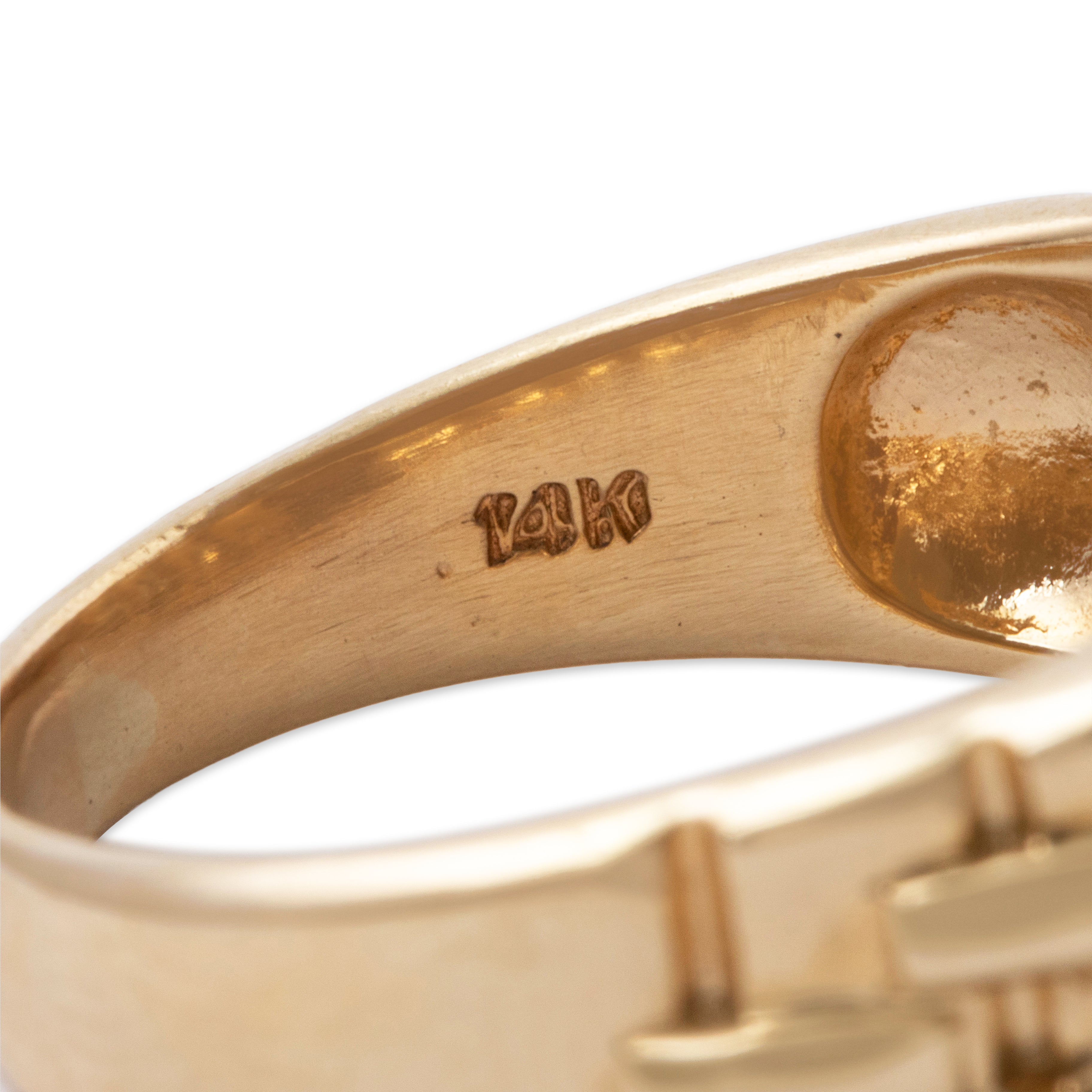 Vintage 14k Yellow Gold 3.9ct Star Ruby Signet Statement Ring 8.50、mySite、hinf8tx79