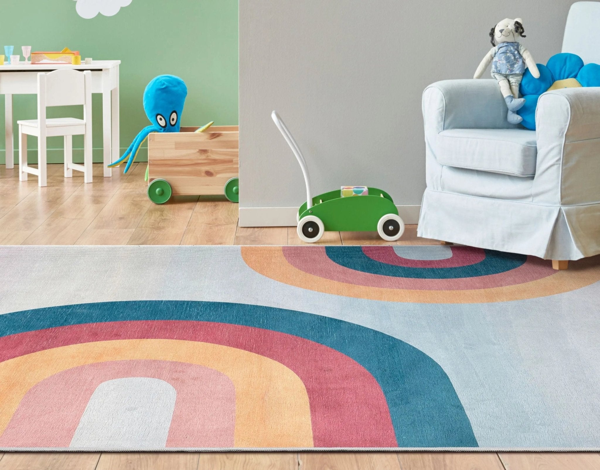 Kaleidoscope Rainbow Modern Multi Color Area Flat-Weave Rug、mySite、gigharbornorthrealestate