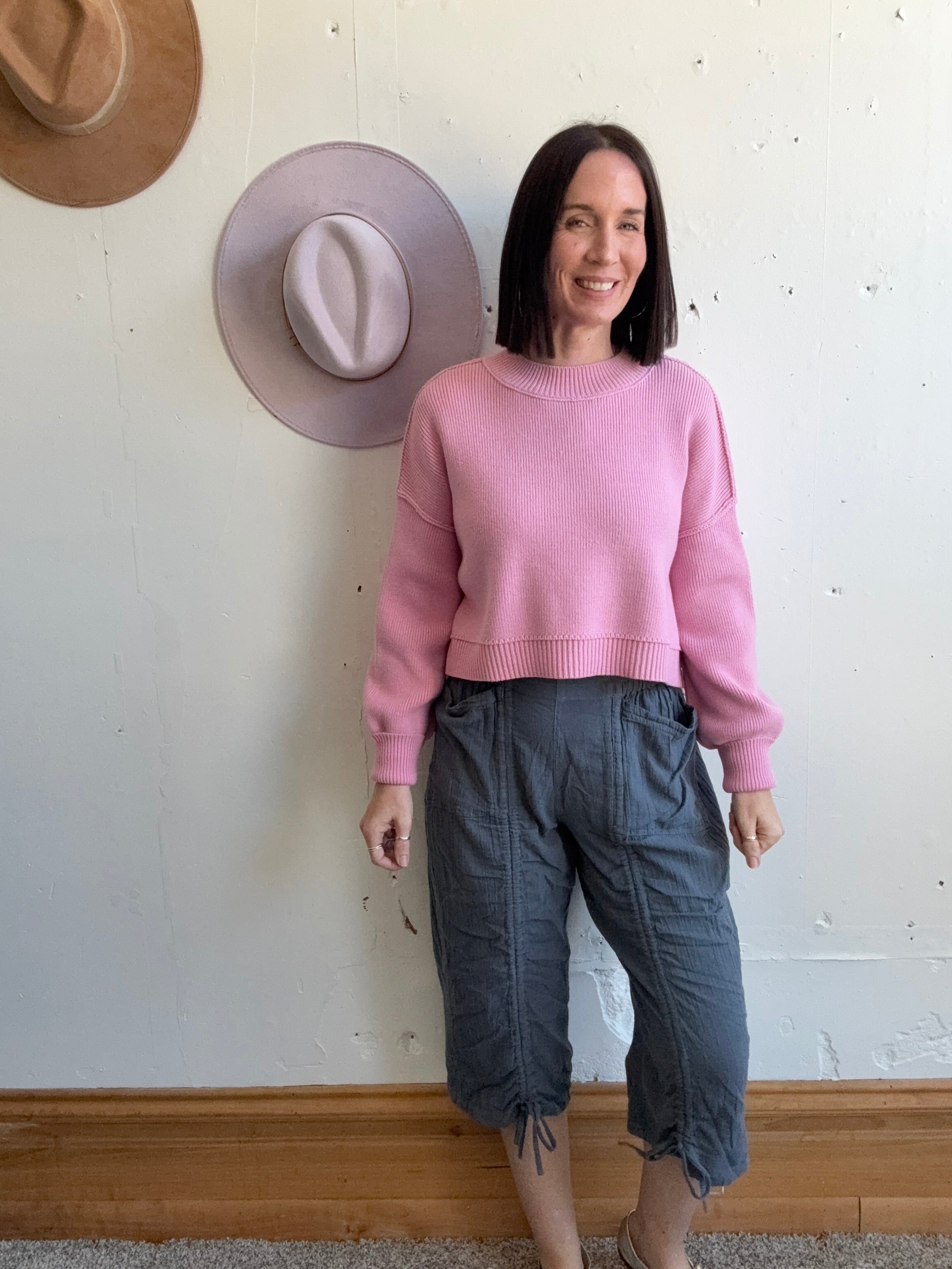 We The Free People Gianna Ruched Gaucho Pull On Pants、mySite、garagedoors4me