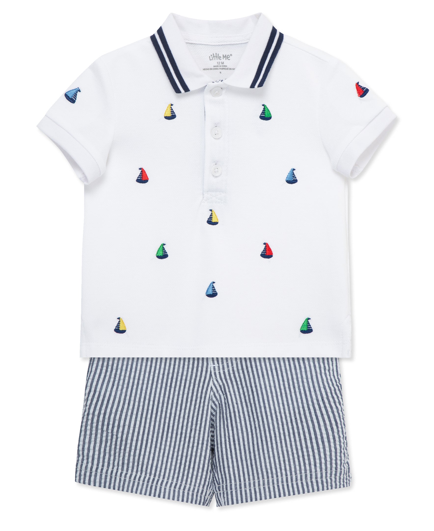  Sailboat Polo Short Set (12M-24M)、mySite、layawaytickets