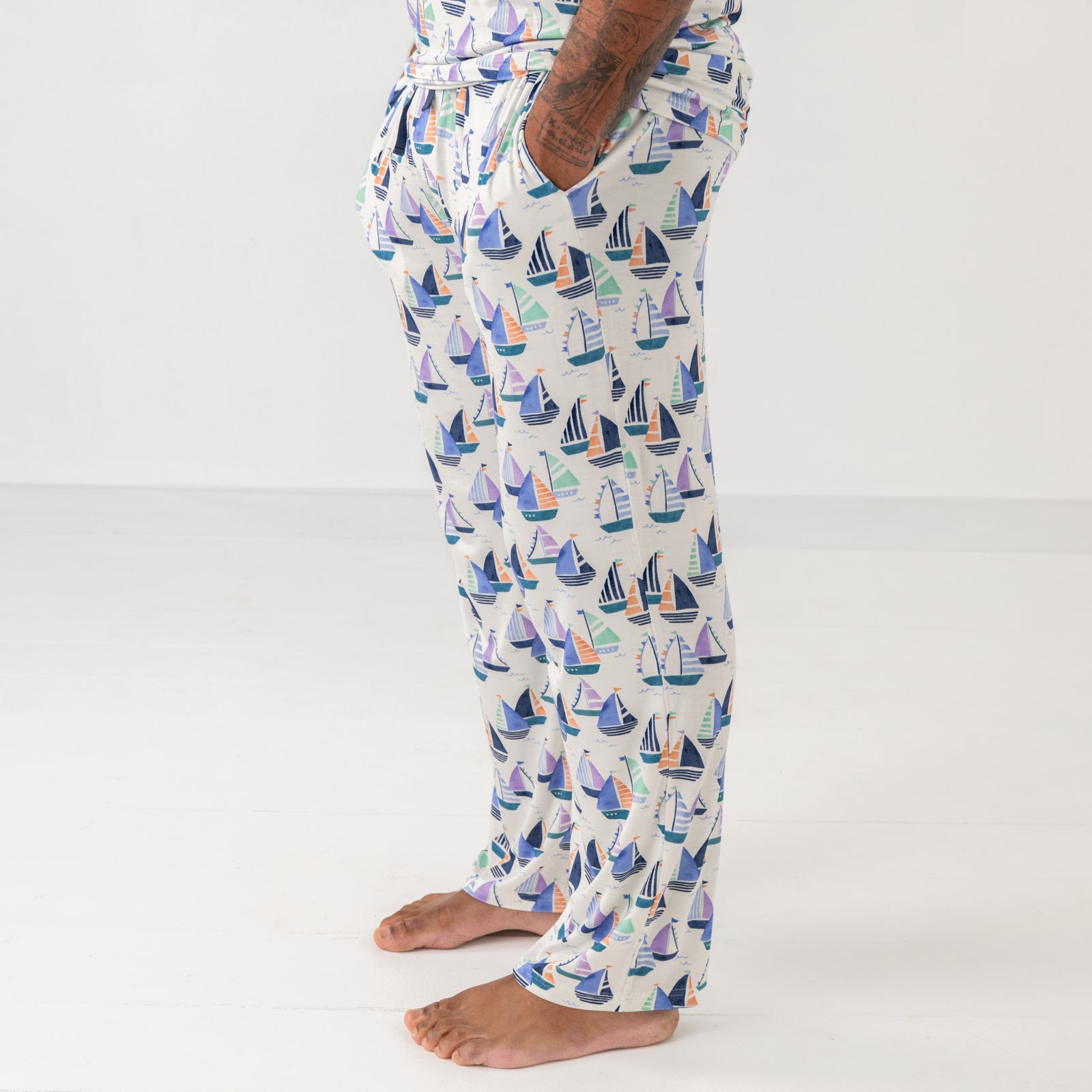 Seas The Day Men's Pajama Pants、mySite、g9winljtr