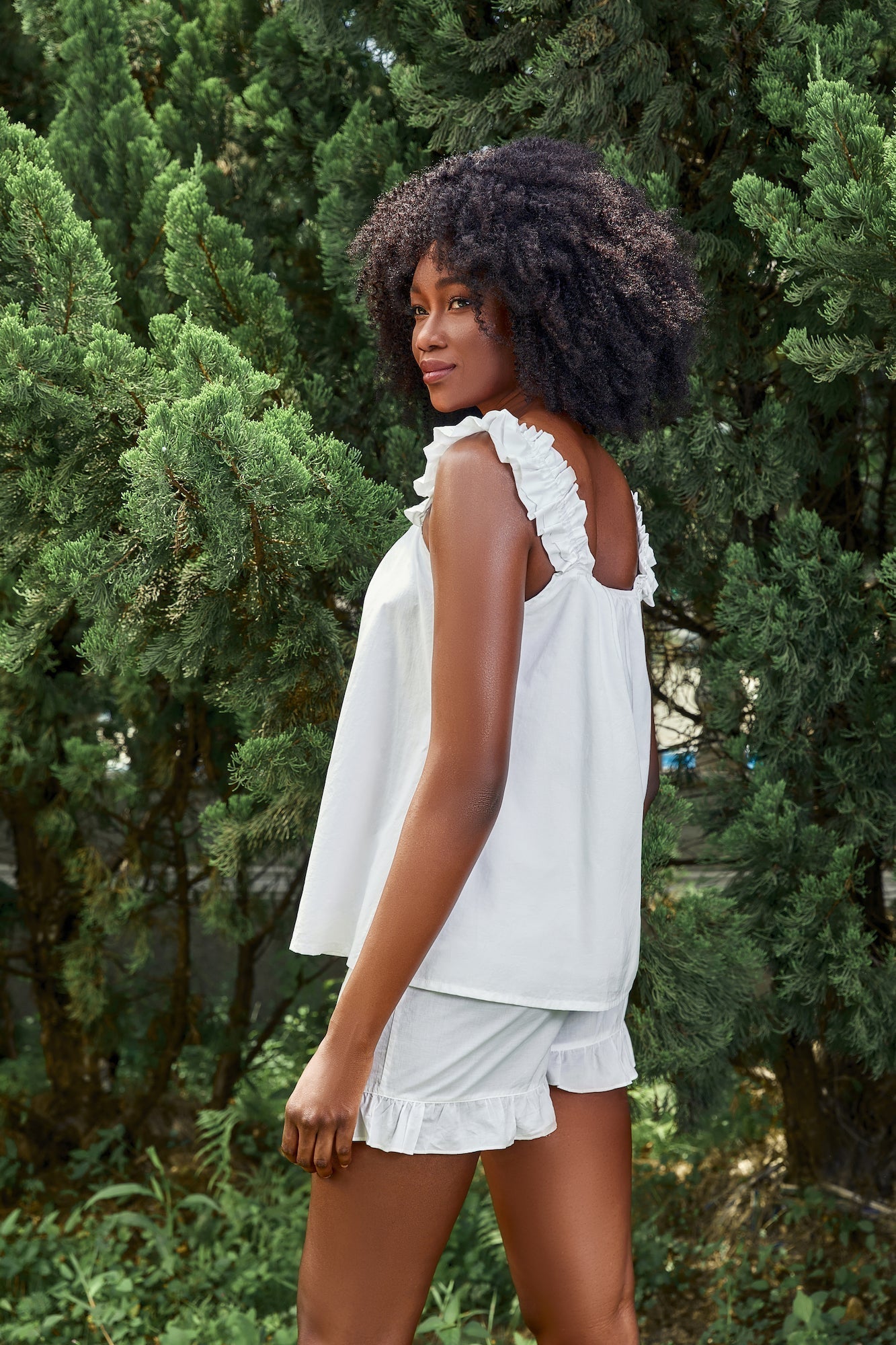 Ruffled Cotton Lounge Set、mySite、bengalsvssteelers