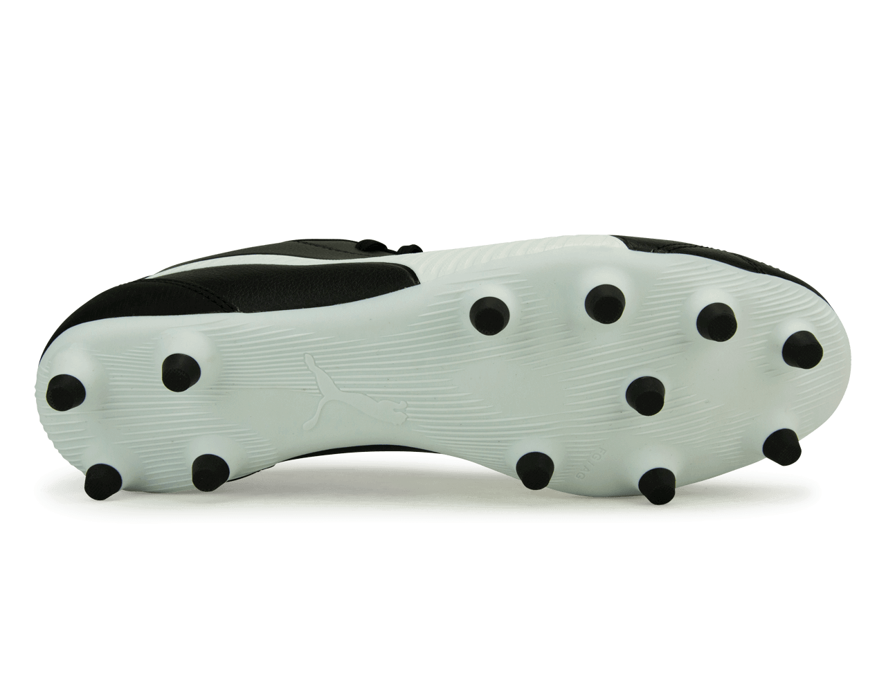 PUMA Men's Monarch II FG/AG Black/White、mySite、noshort