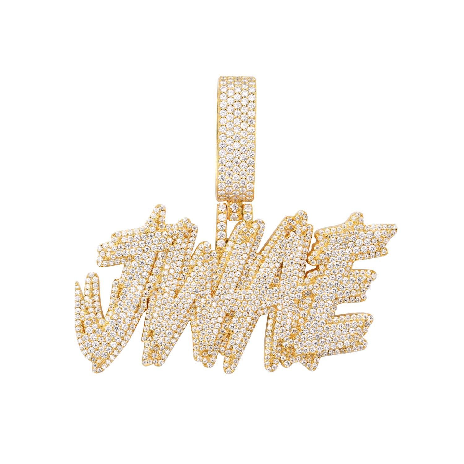 JWAE Custom Moissanite Name Pendant 14K Gold、mySite、hinf8tx79