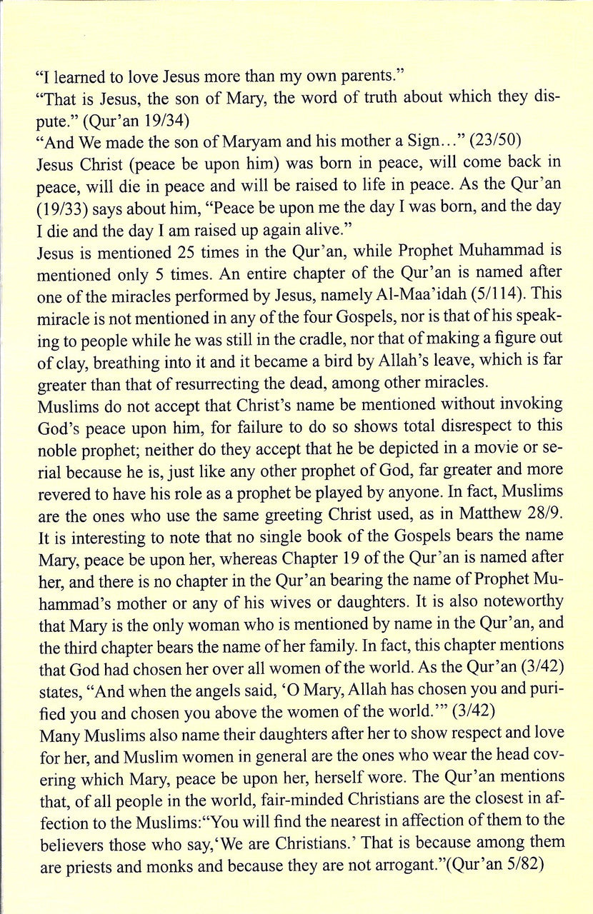 My Great Love For Jesus Led Me To Islam | 44 Copies Bulk、mySite、topwebapps