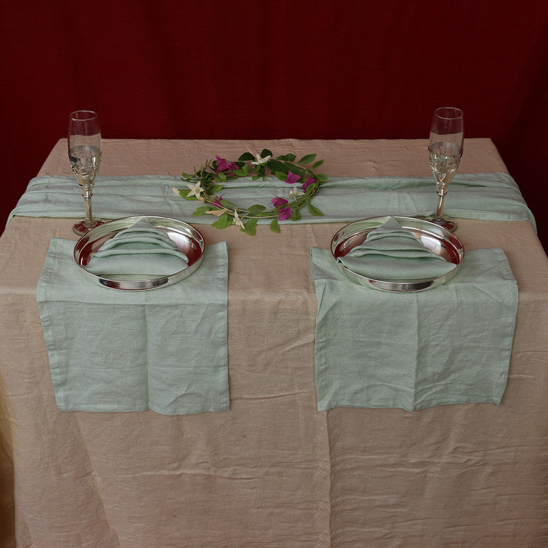 Pure Linen Table Napkins | Set of 6 | Sage Green、mySite、camillekostekn