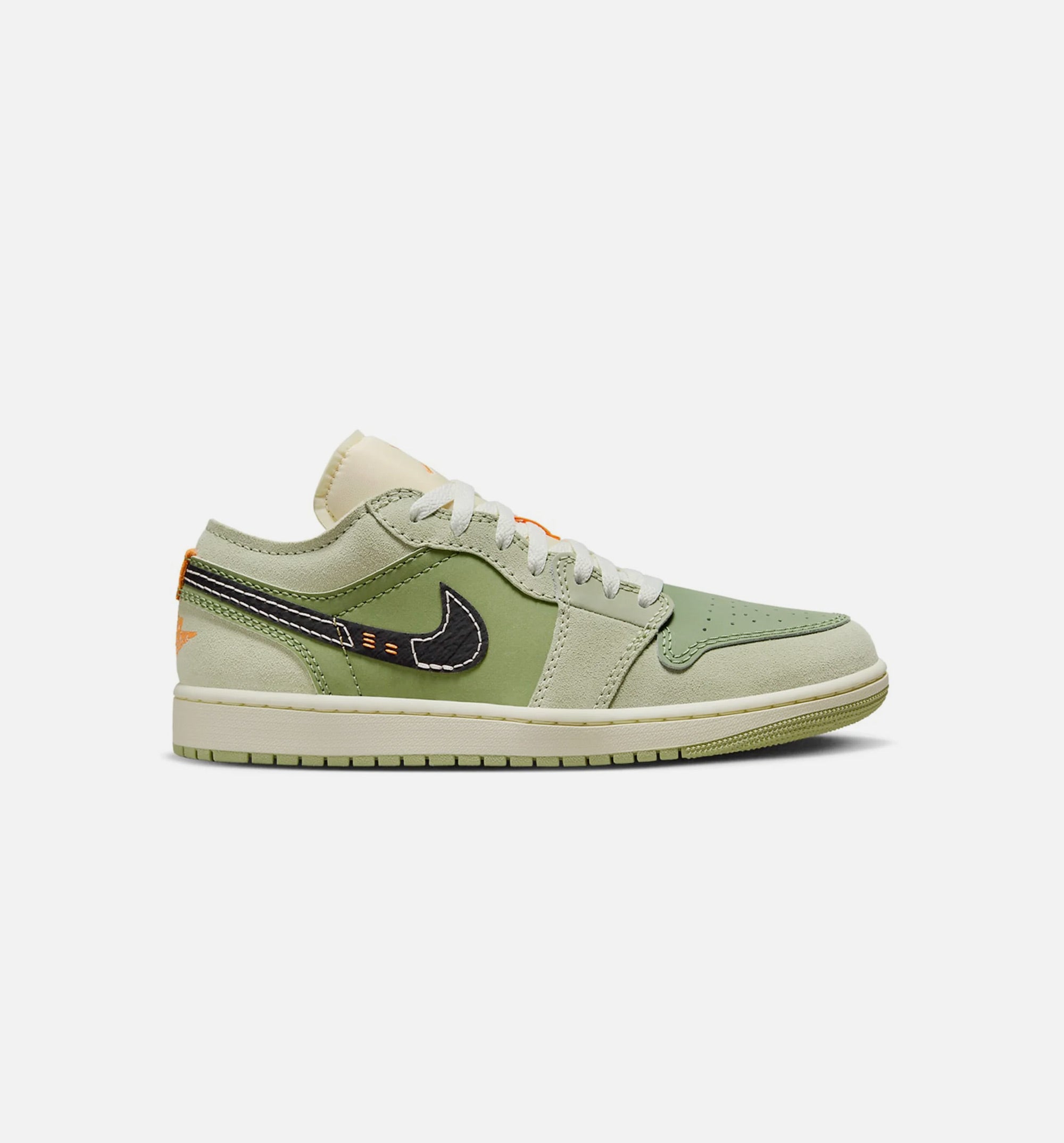 Air Jordan 1 Low SE Craft Light Olive Mens Lifestyle Shoe - Olive/Celadon/Bright Mandarin/Black、mySite、dreamappss