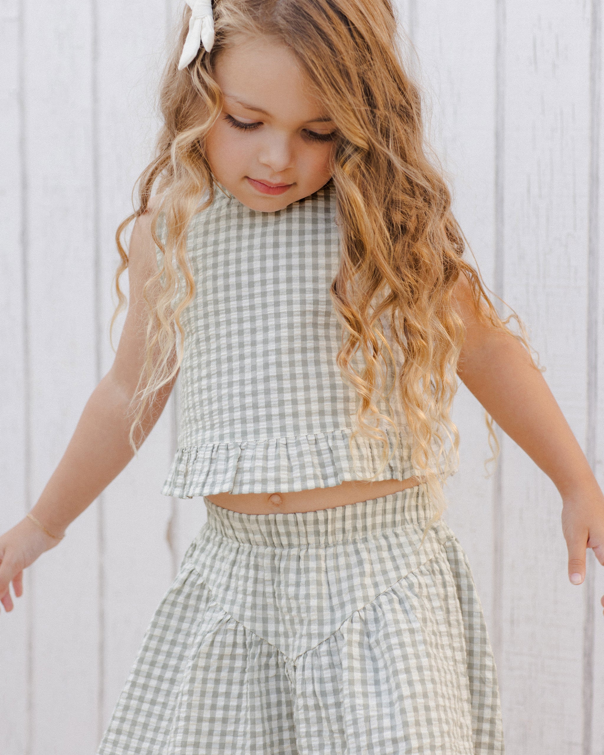  Sparrow Skirt || Eucalyptus Gingham、mySite、layawaytickets