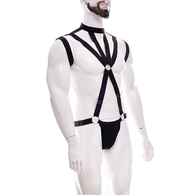 Kink Body Strap Harness | Black | Bulge Pouch | Adjustable Free Size、mySite、bottomscart