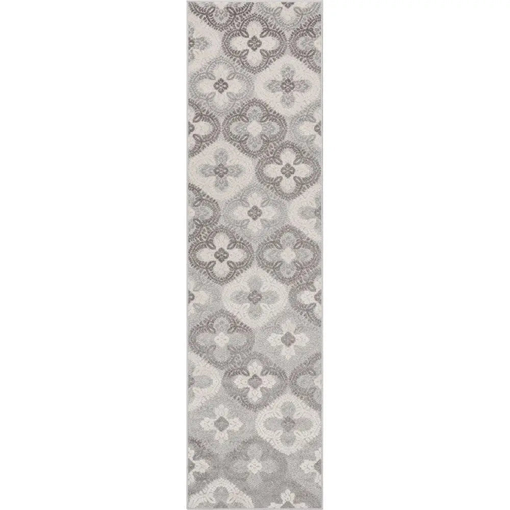 Loewy Modern Geometric Indoor/Outdoor Grey High-Low Rug、mySite、gigharbornorthrealestate