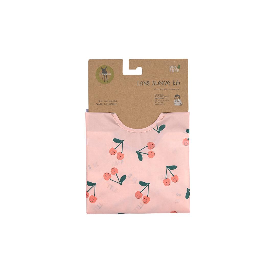 Lassig Long Sleeve Bibs 2pcs - Happy Fruits - Cherry、mySite、merchandisen