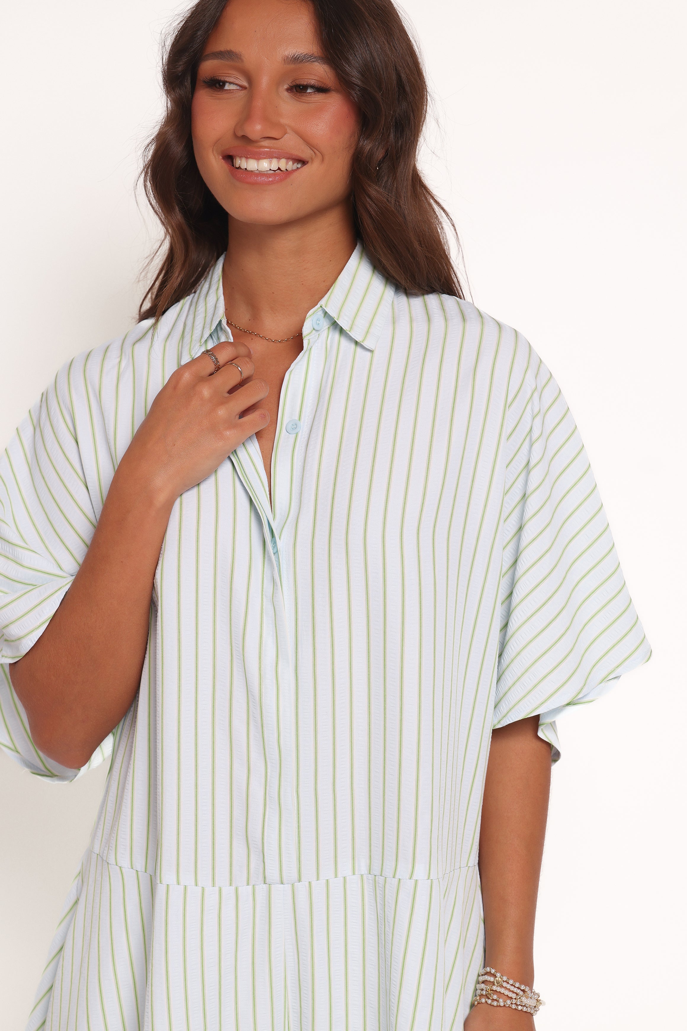  Sebastian Romper - Green Blue Stripe、mySite、sugarbowlscore