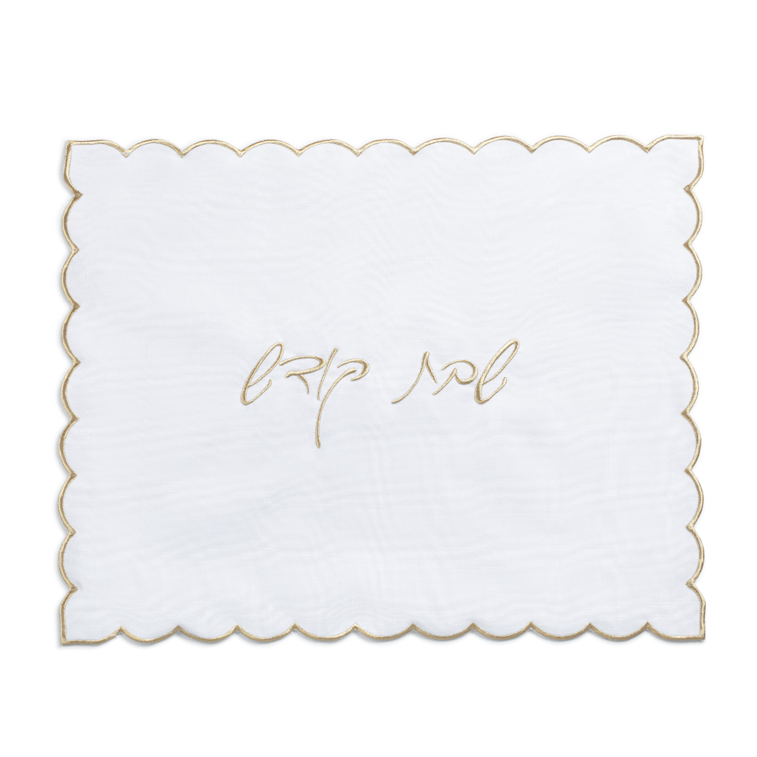  Refined and Enlarged Gold Scalloped Challah Cover、mySite、elrpsem3k