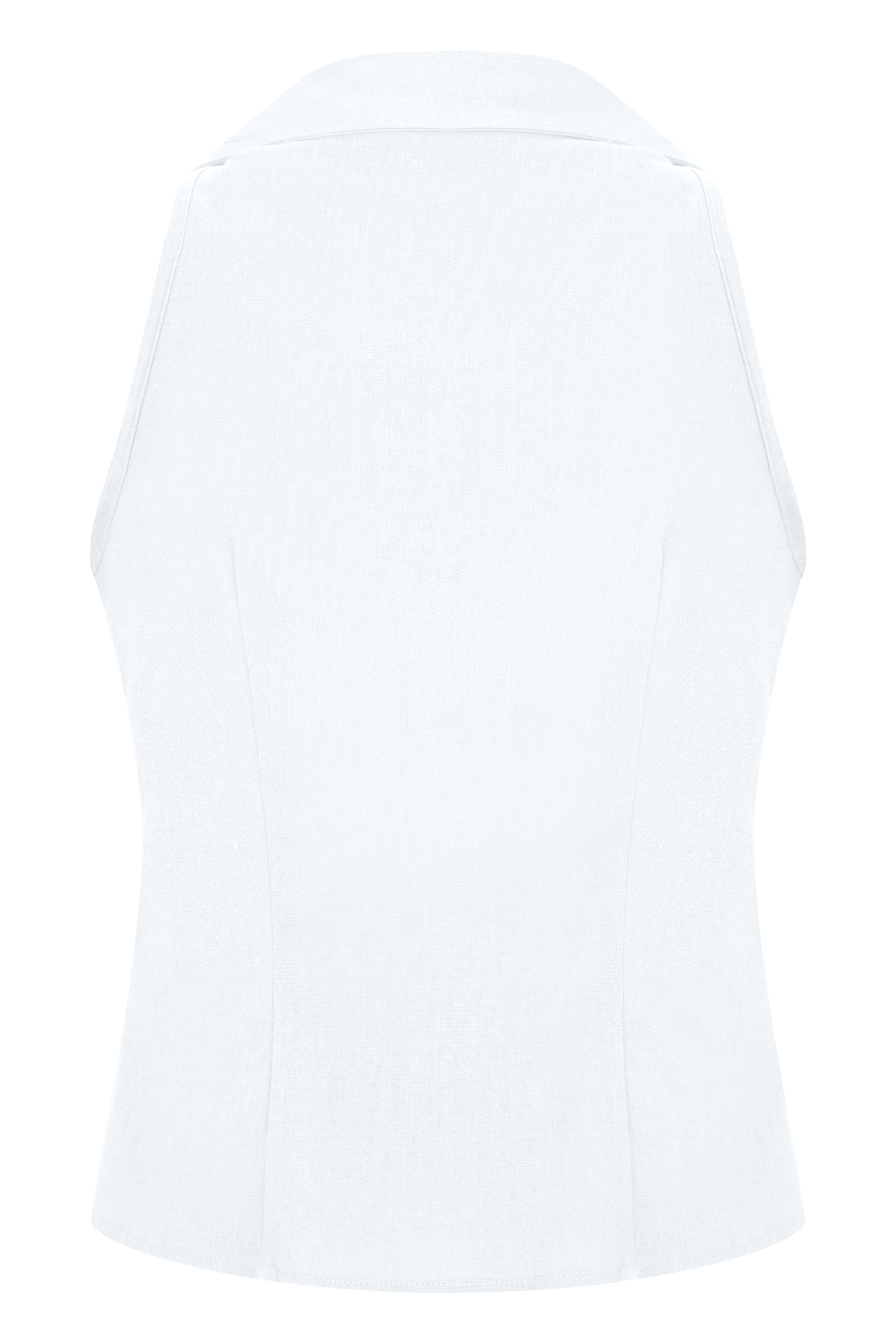 Scout Sleeveless Linen Shirt - White、mySite、solidvoid
