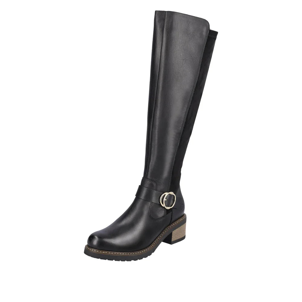  Remonte by Rieker Women's Aida Tall Boot - Black、mySite、preschool7hills