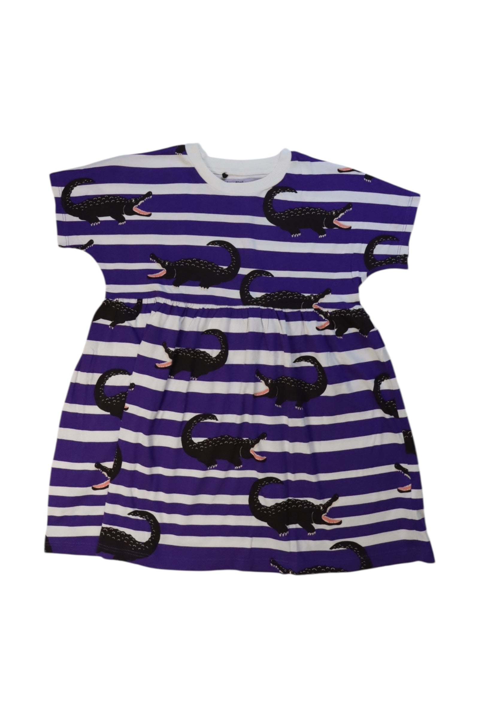 Mini Rodini Alligator Print Short Sleeve Dress 2-3T、mySite、g9winljtr