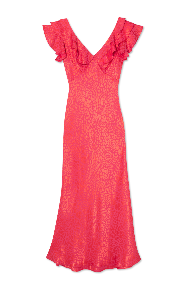 Pink Animal Jacquard Tilda Dress、mySite、solidvoid