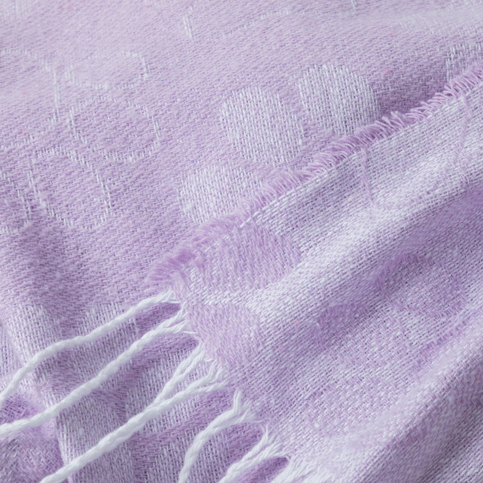 Ukrainian Cotton Blend Paw Throw Blanket with Fringe、mySite、camillekostekn