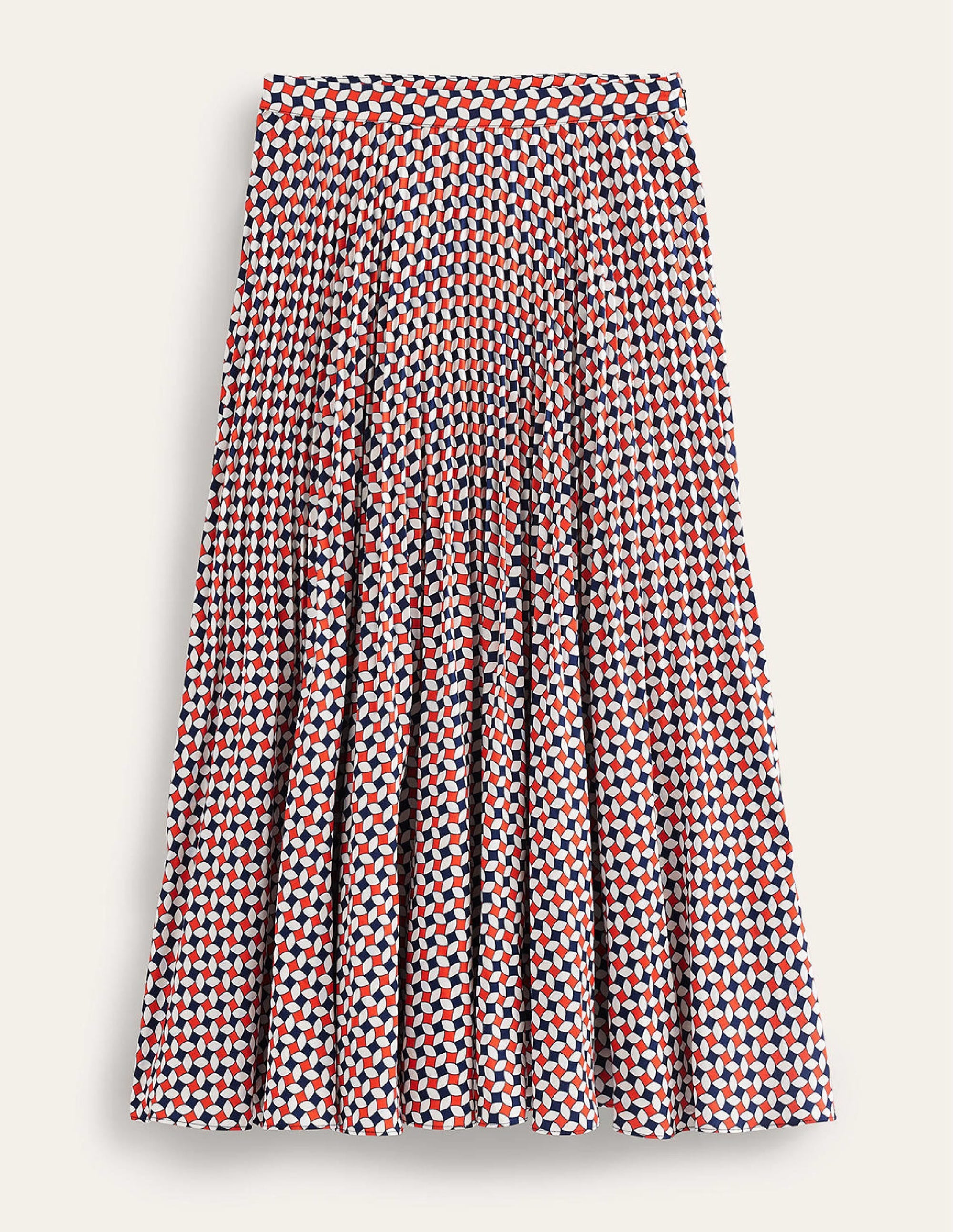  Pleated Midi Skirt-Fiesta Orange, Diamond、mySite、ashleygrahame