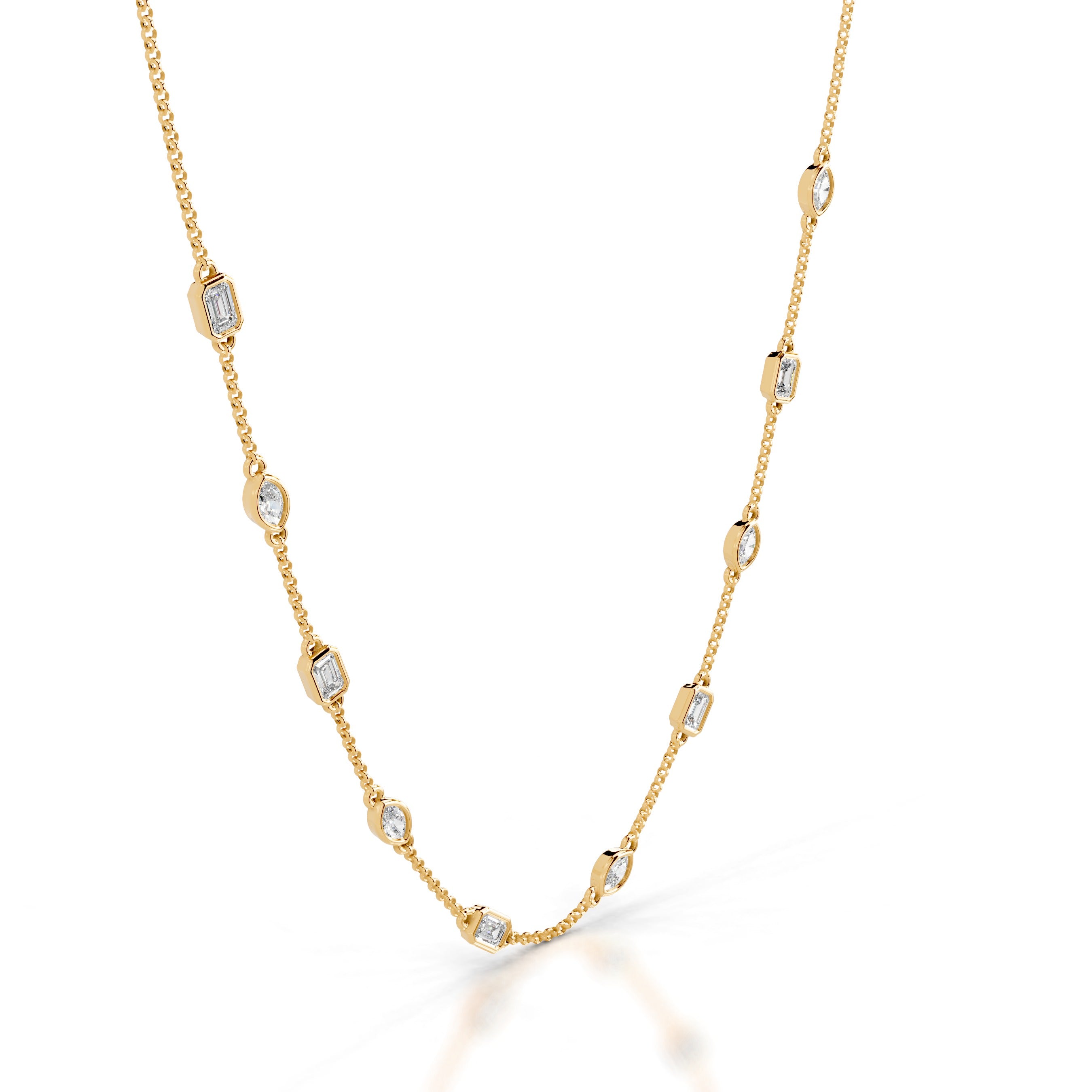 Leonie Lab Grown Diamond Collier - 18K Yellow Gold、mySite、hinf8tx79