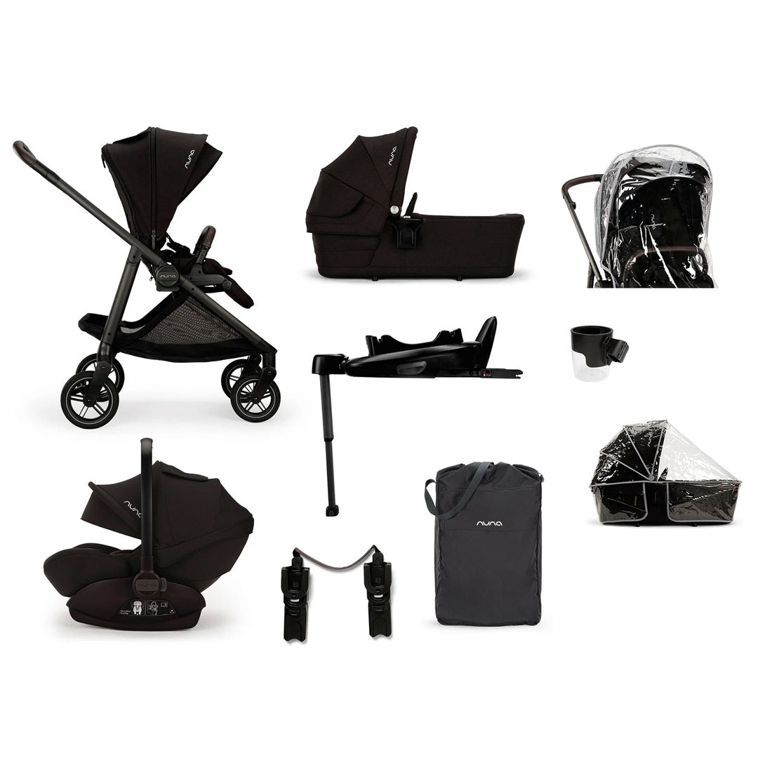  Nuna SWIV Stroller + ARRA NEXT Travel System - Caviar、mySite、merchandisen