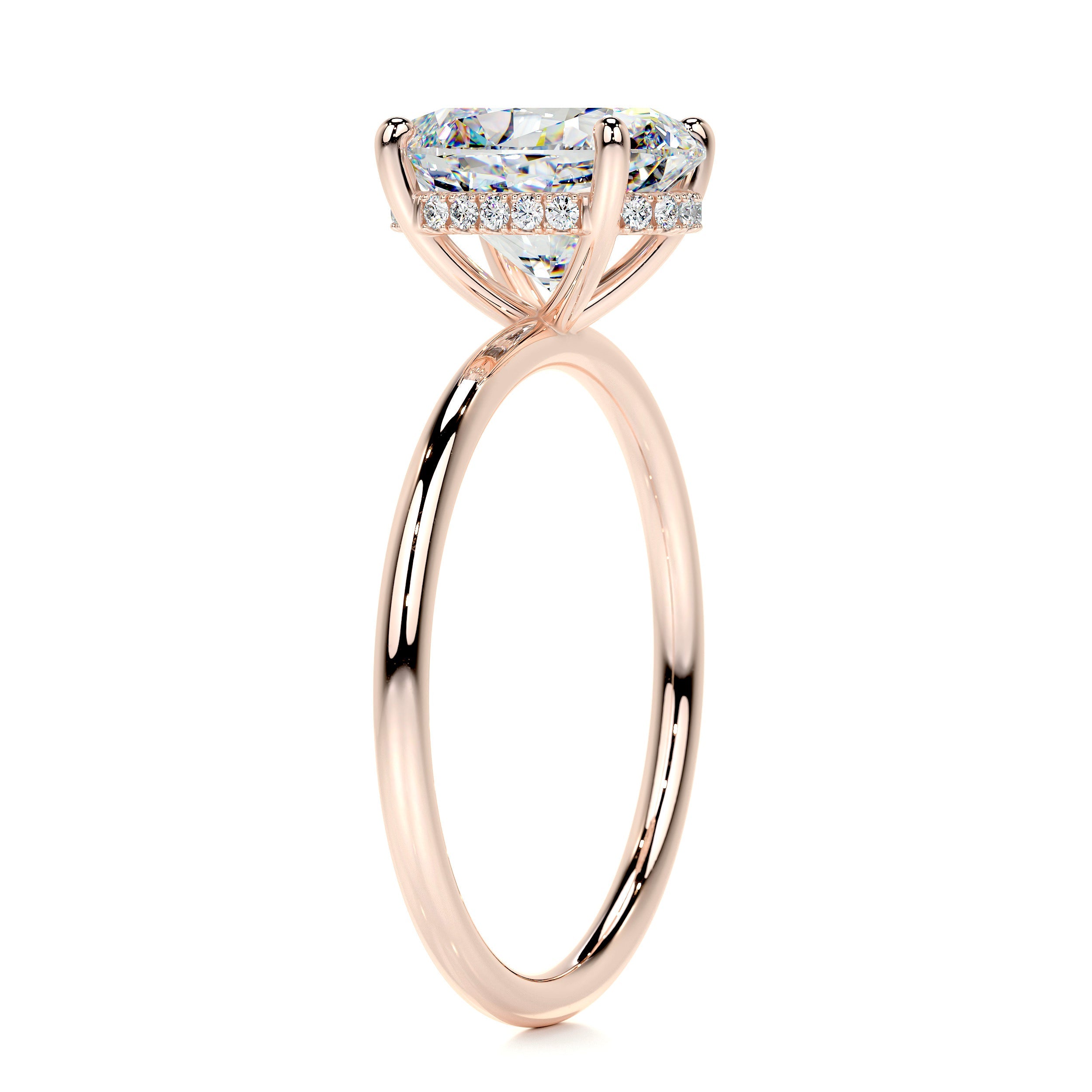 Willow Moissanite & Diamond Ring -14K Rose Gold (RTS)、mySite、hinf8tx79