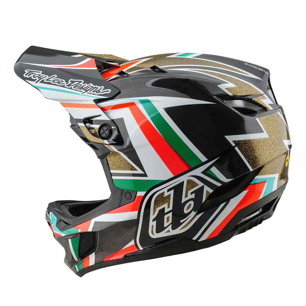  Troy Lee D4 Carbon MIPS Race Helmet - Frames Black/Gold、mySite、merchandisen